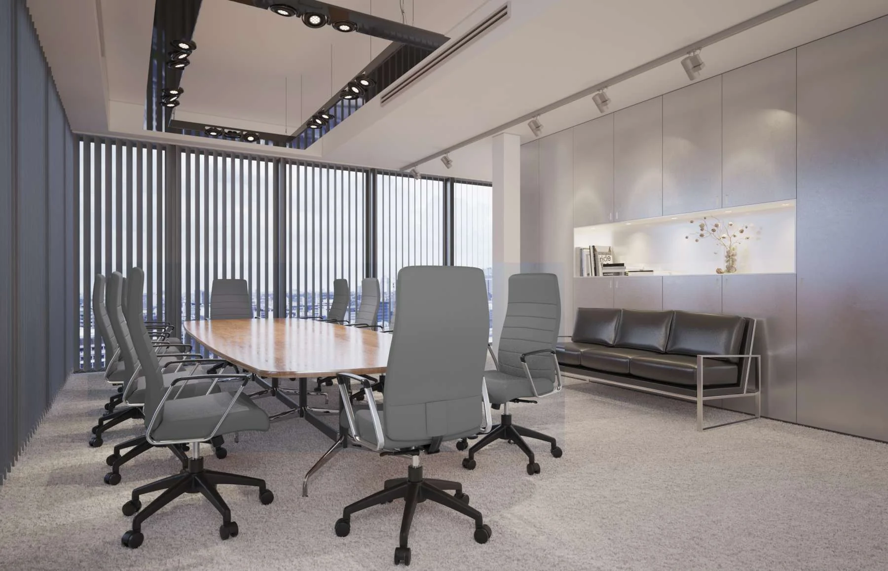 LeisureMod Hilton Modern High-Back Leather Office Chair - Image 16