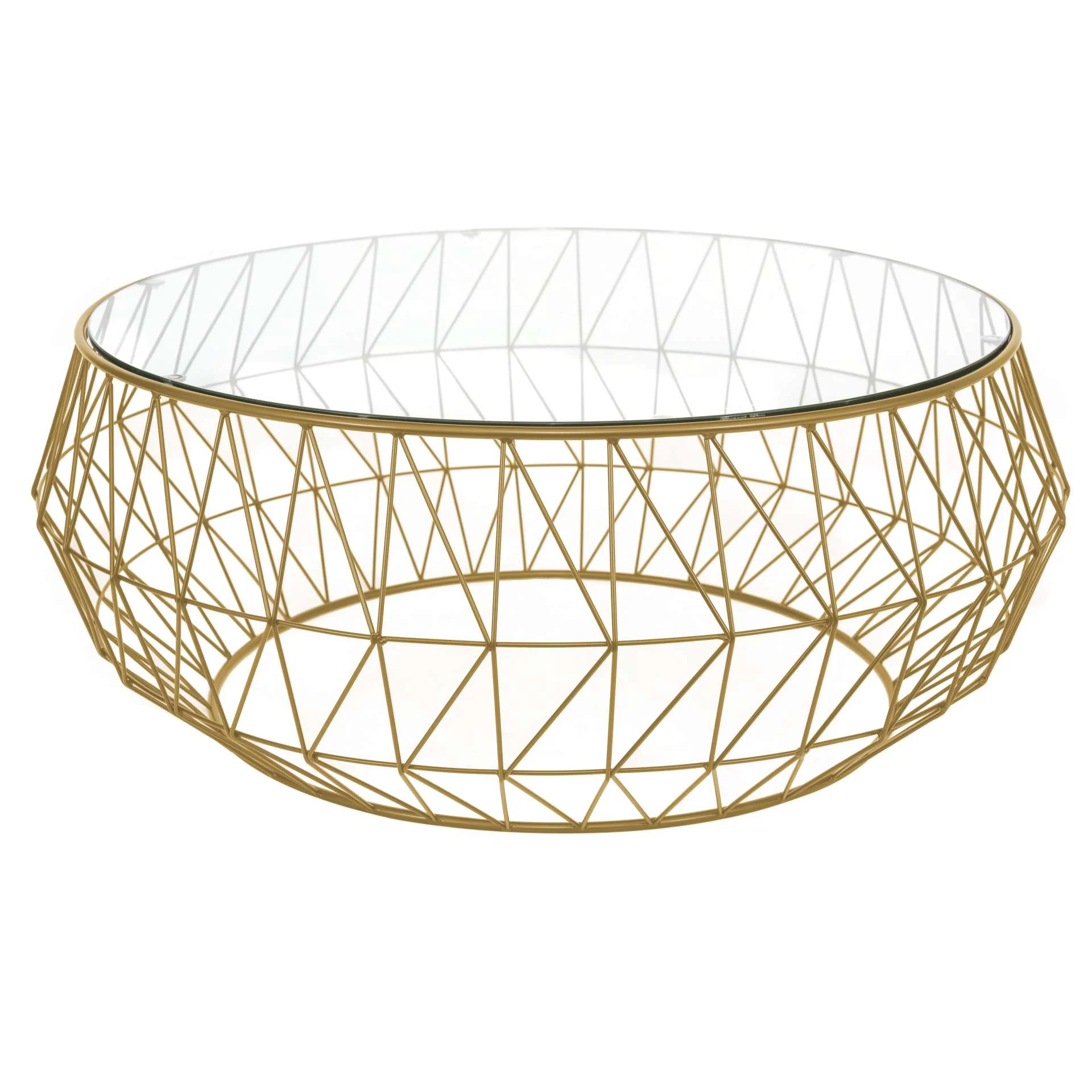 LeisureMod Jefferson Modern Leather Armchair with Gold Frame and Round Coffee Table with Glass Top and Metal Base - Image 36