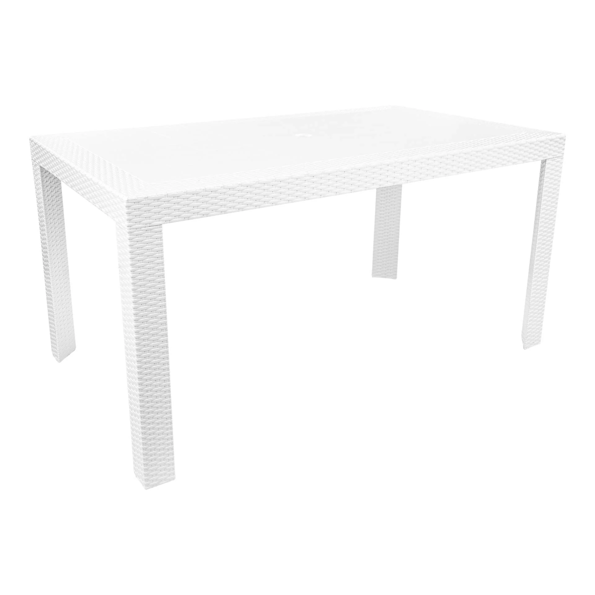 LeisureMod Kent Mid-Century 7-Piece Rectangular Outdoor Dining Set with 4 Side Chairs and 2 Armchairs - Image 27