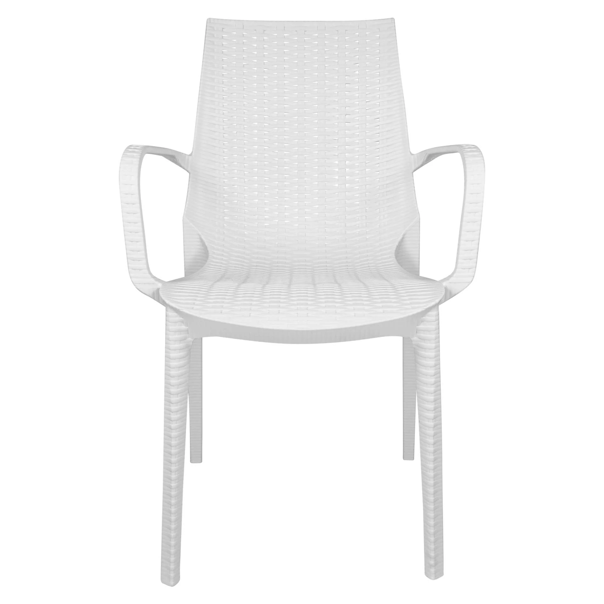 LeisureMod Kent Mid-Century 7-Piece Rectangular Outdoor Dining Set with 4 Side Chairs and 2 Armchairs - Image 34
