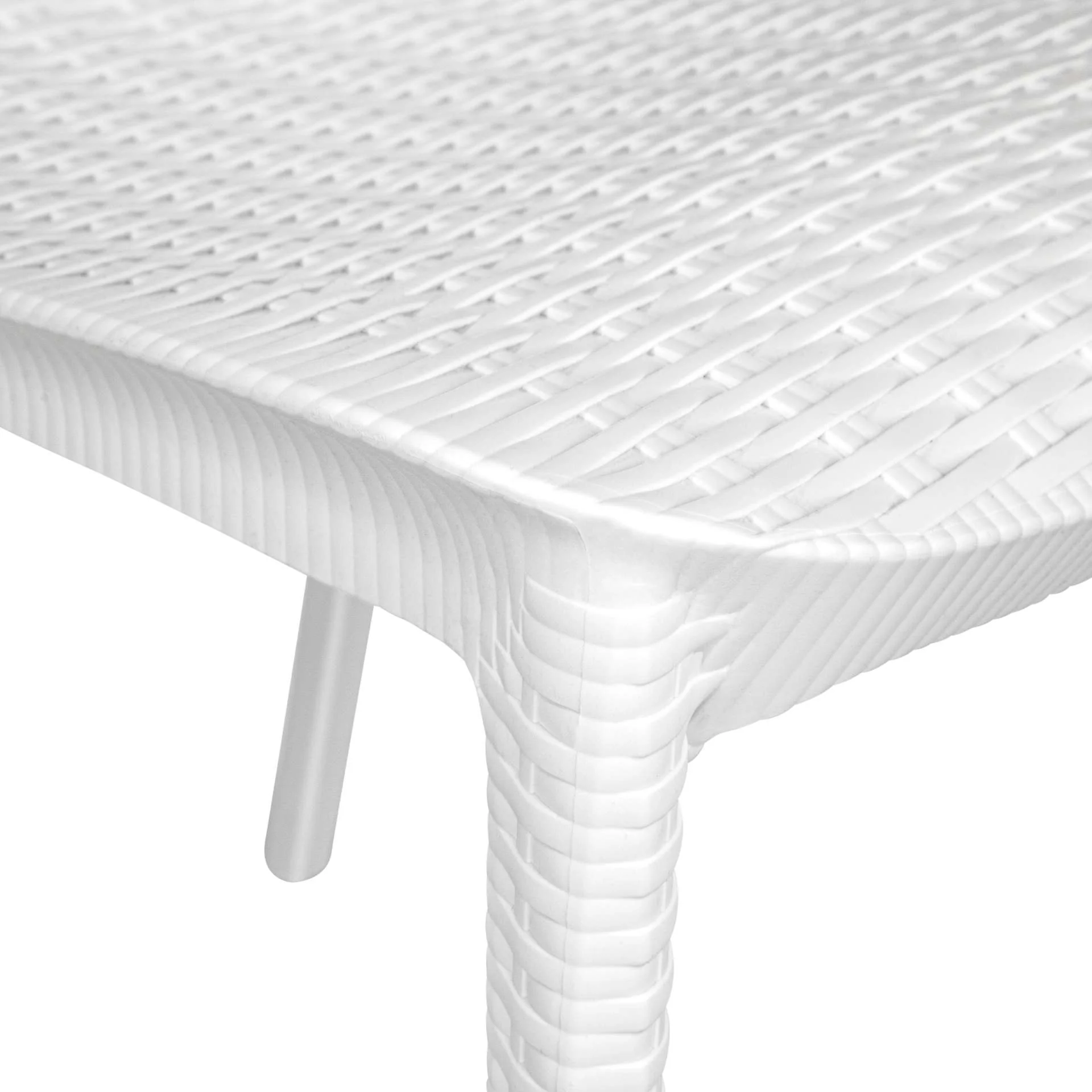LeisureMod Kent Outdoor Patio Plastic Dining Arm Chair - KCA21W - Image 7