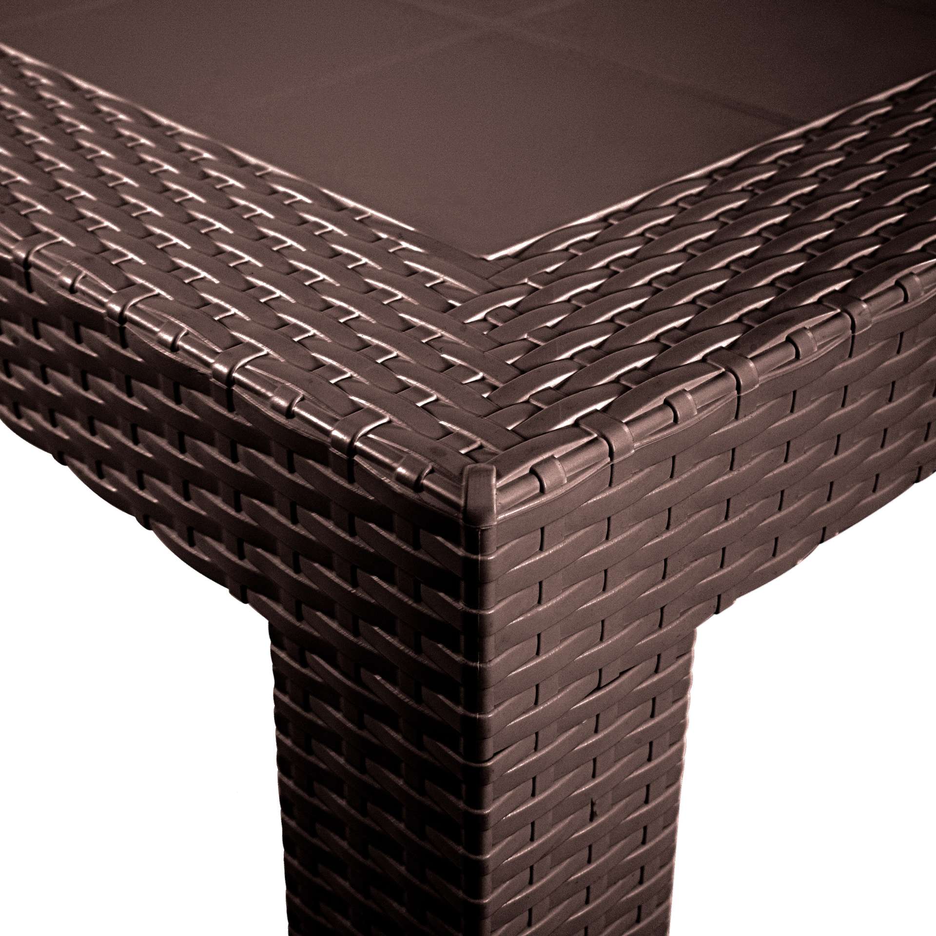 LeisureMod Mace Weave Design Outdoor Dining Table - MT31BL - Image 11