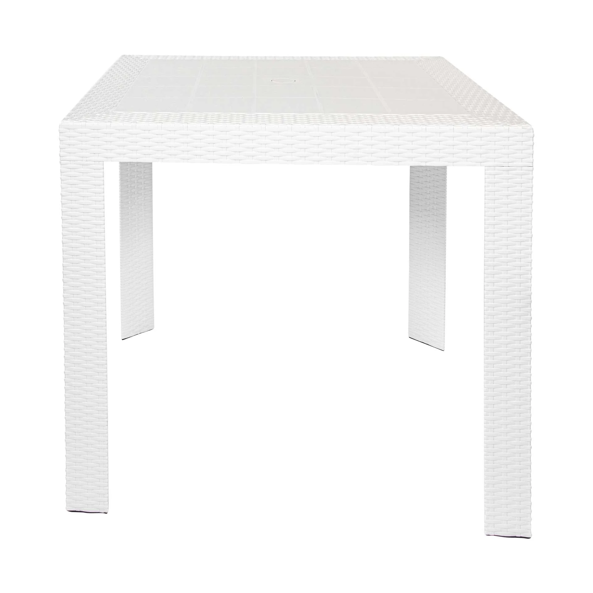 LeisureMod Mace Weave Design Outdoor Dining Table - MT31BL - Image 14