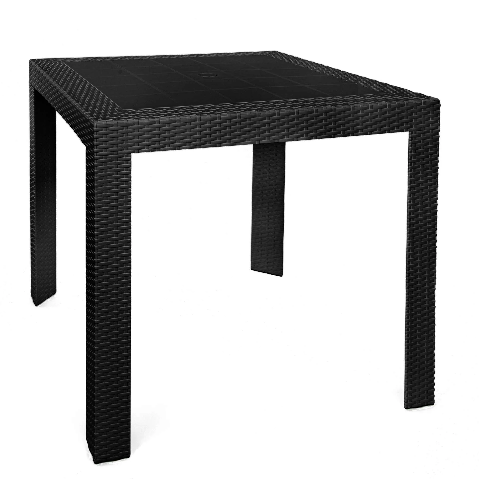 LeisureMod Mace Weave Design Outdoor Dining Table - MT31BL - Image 6