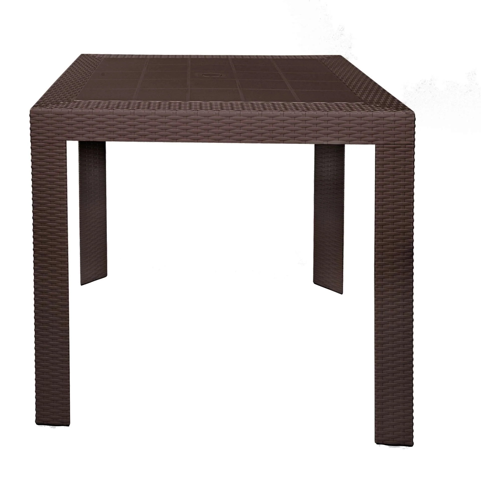 LeisureMod Mace Weave Design Outdoor Dining Table - MT31BL - Image 8