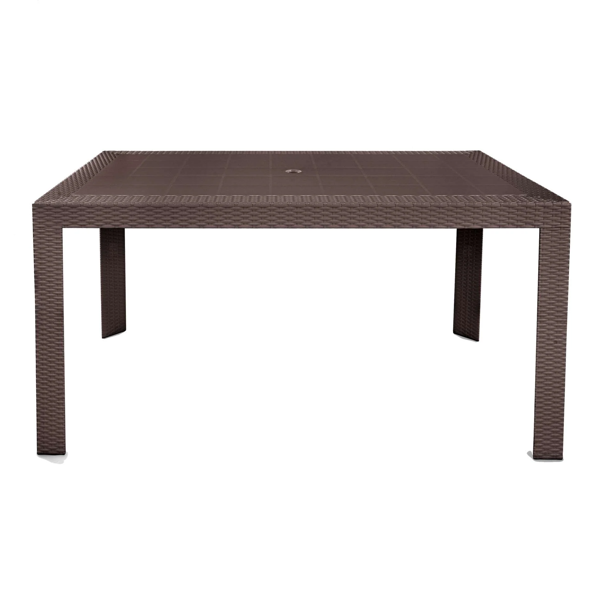 LeisureMod Mace Weave Design Outdoor Dining Table - MT55BL - Image 9