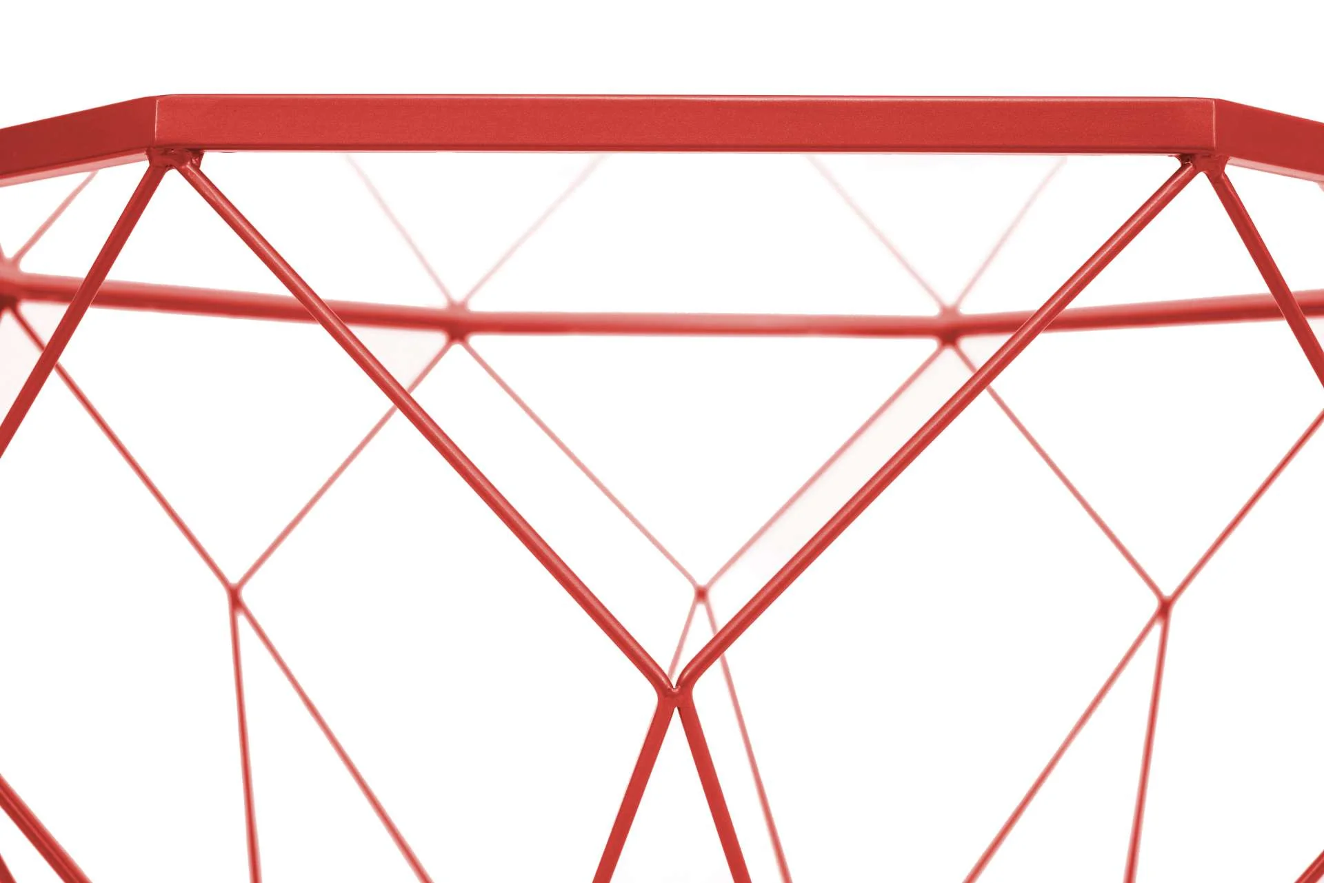 LeisureMod Malibu Large Modern Octagon Glass Top Coffee Table With Geometric Base - Image 15
