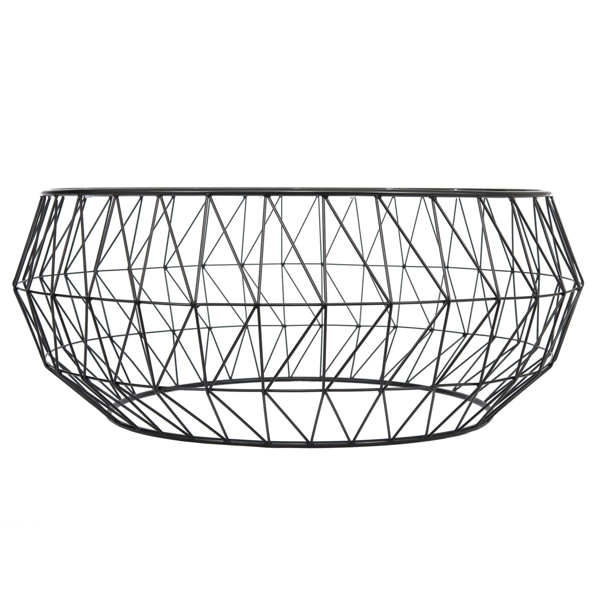 LeisureMod Malibu Modern Round Glass Top Coffee Table With Metal Base - Image 12