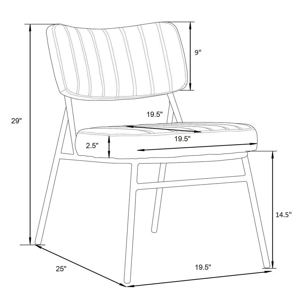 LeisureMod Marilane Velvet Accent Chair With Metal Frame Set of 2 - Image 4