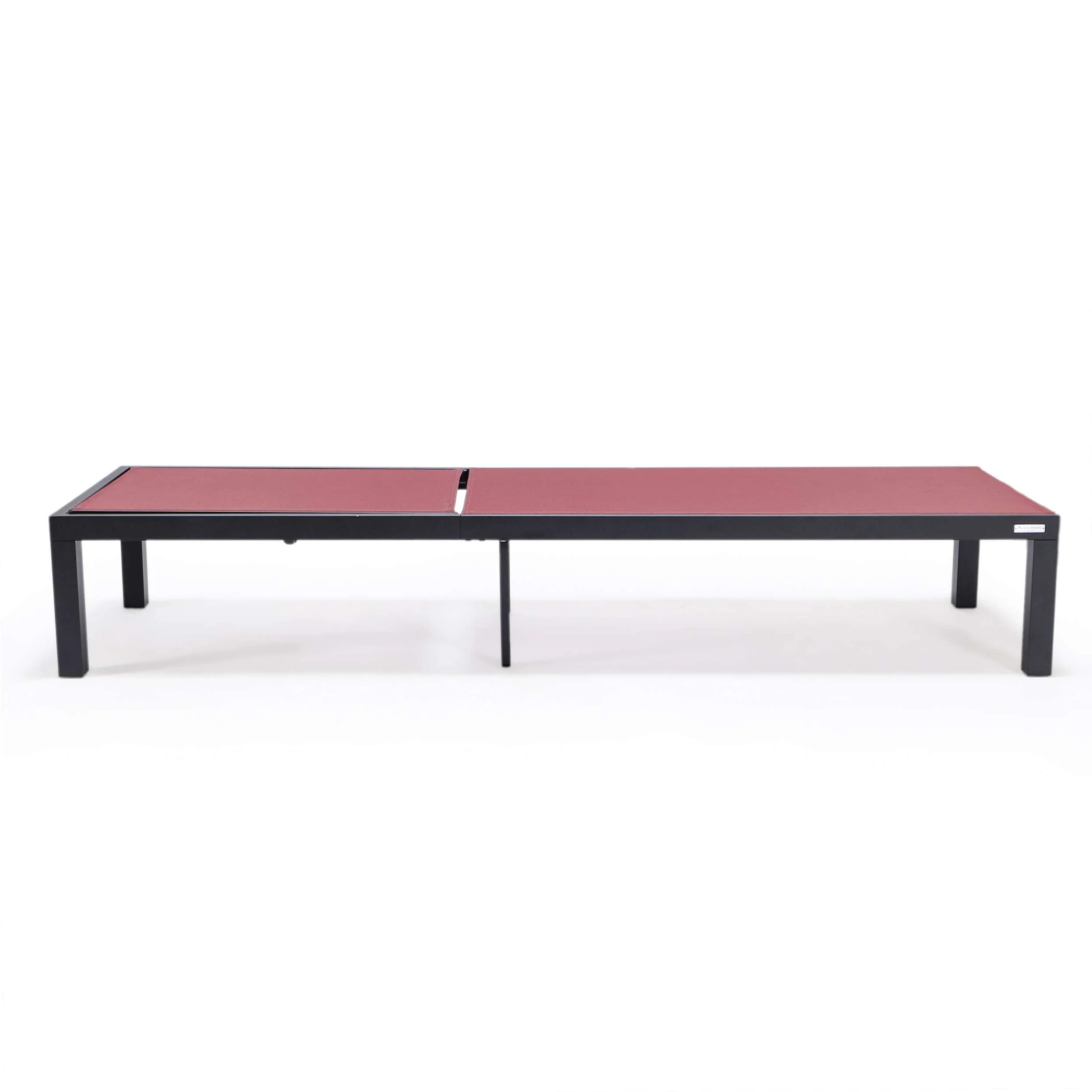 LeisureMod Marlin Modern Aluminum Outdoor Patio Chaise Lounge Chair Set of 2 - MLBLCF21-77BRG2 - Image 3