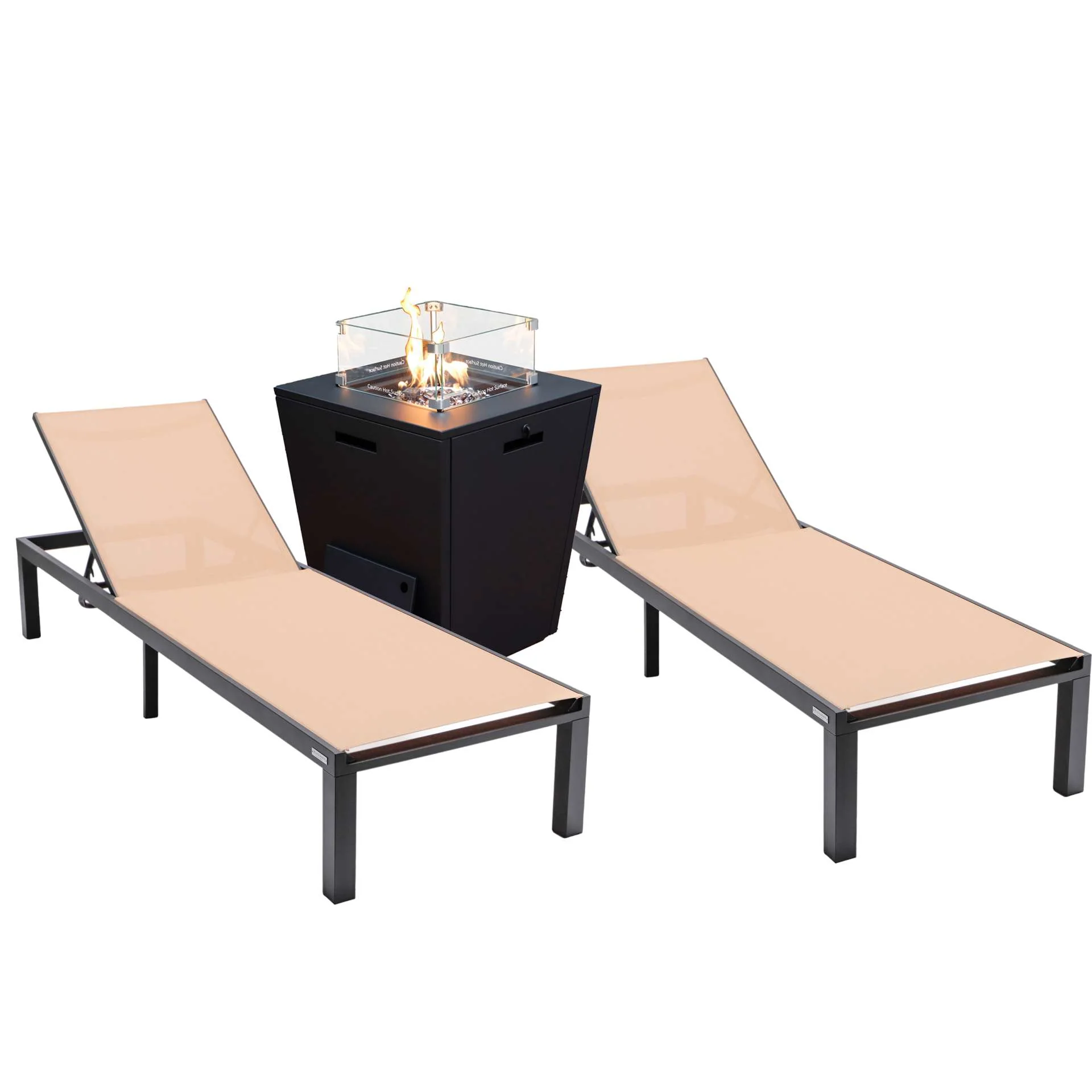 LeisureMod Marlin Modern Aluminum Outdoor Patio Chaise Lounge Chair Set of 2 - MLBLCF21-77BRG2 - Image 45