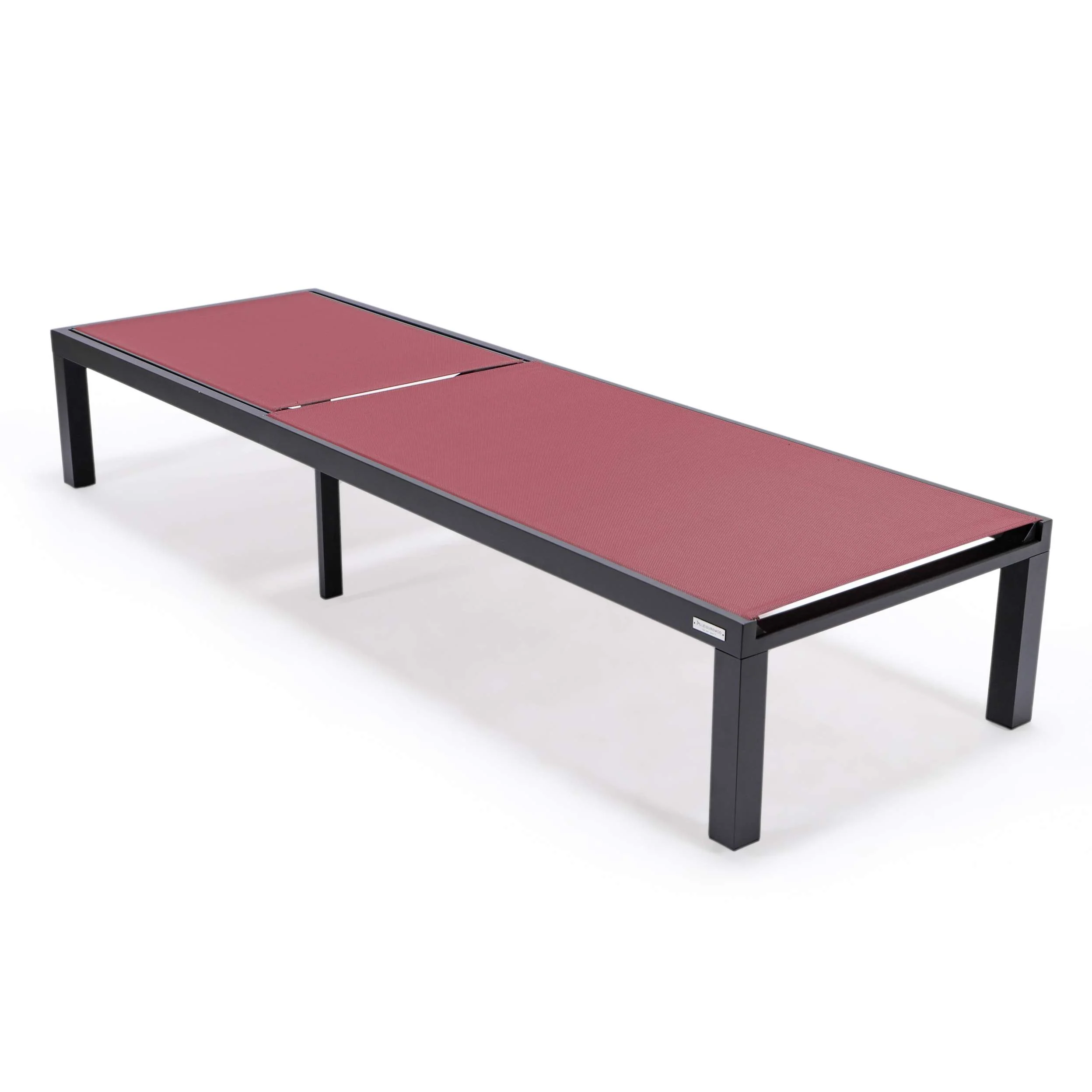 LeisureMod Marlin Modern Aluminum Outdoor Patio Chaise Lounge Chair Set of 2 - MLBLCF21-77BRG2 - Image 5