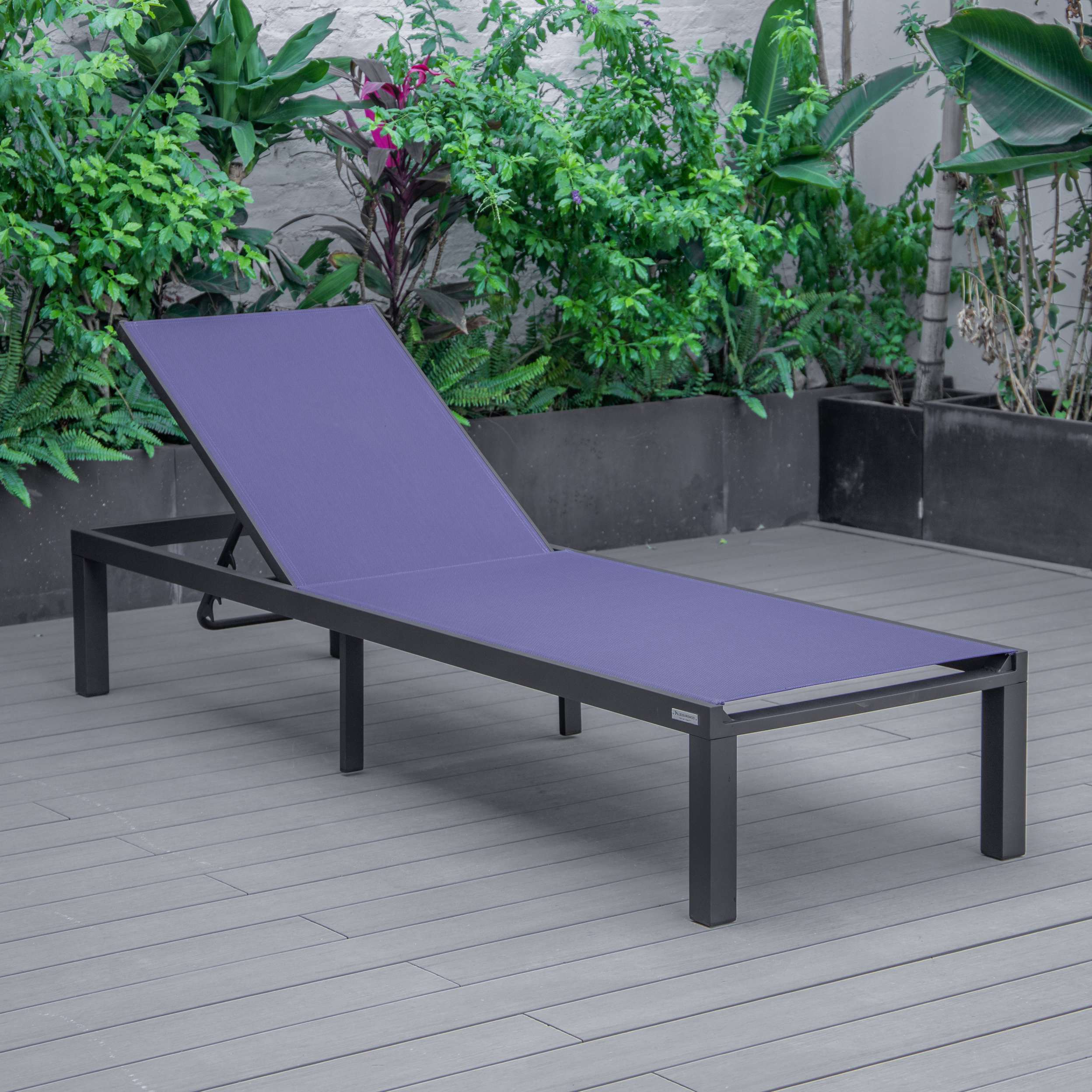 LeisureMod Marlin Modern Aluminum Outdoor Patio Chaise Lounge Chair Set of 2 - MLBLCF21-77BRG2 - Image 68