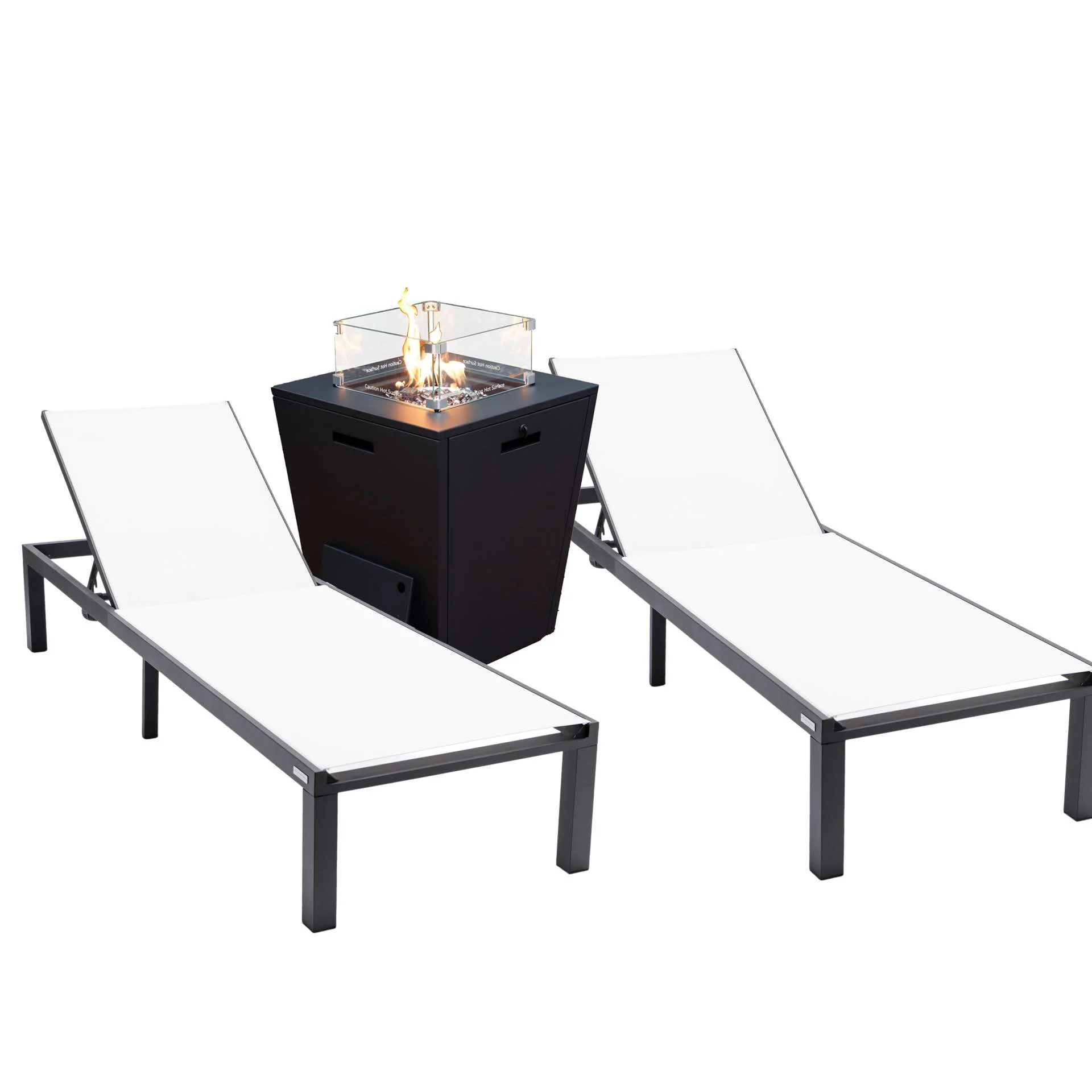 LeisureMod Marlin Modern Aluminum Outdoor Patio Chaise Lounge Chair Set of 2 - MLBLCF21-77BRG2 - Image 89