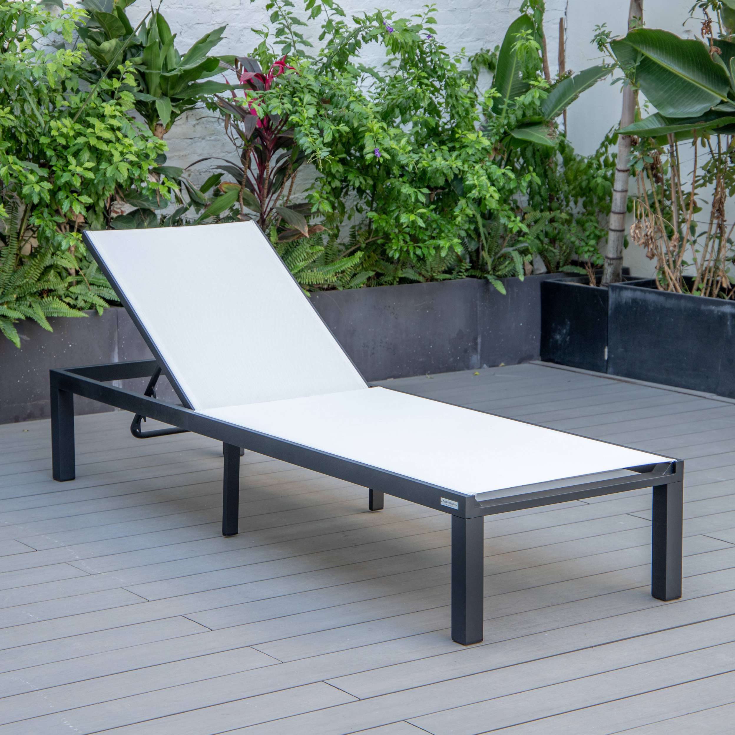 LeisureMod Marlin Modern Aluminum Outdoor Patio Chaise Lounge Chair Set of 2 - MLBLCF21-77BRG2 - Image 91