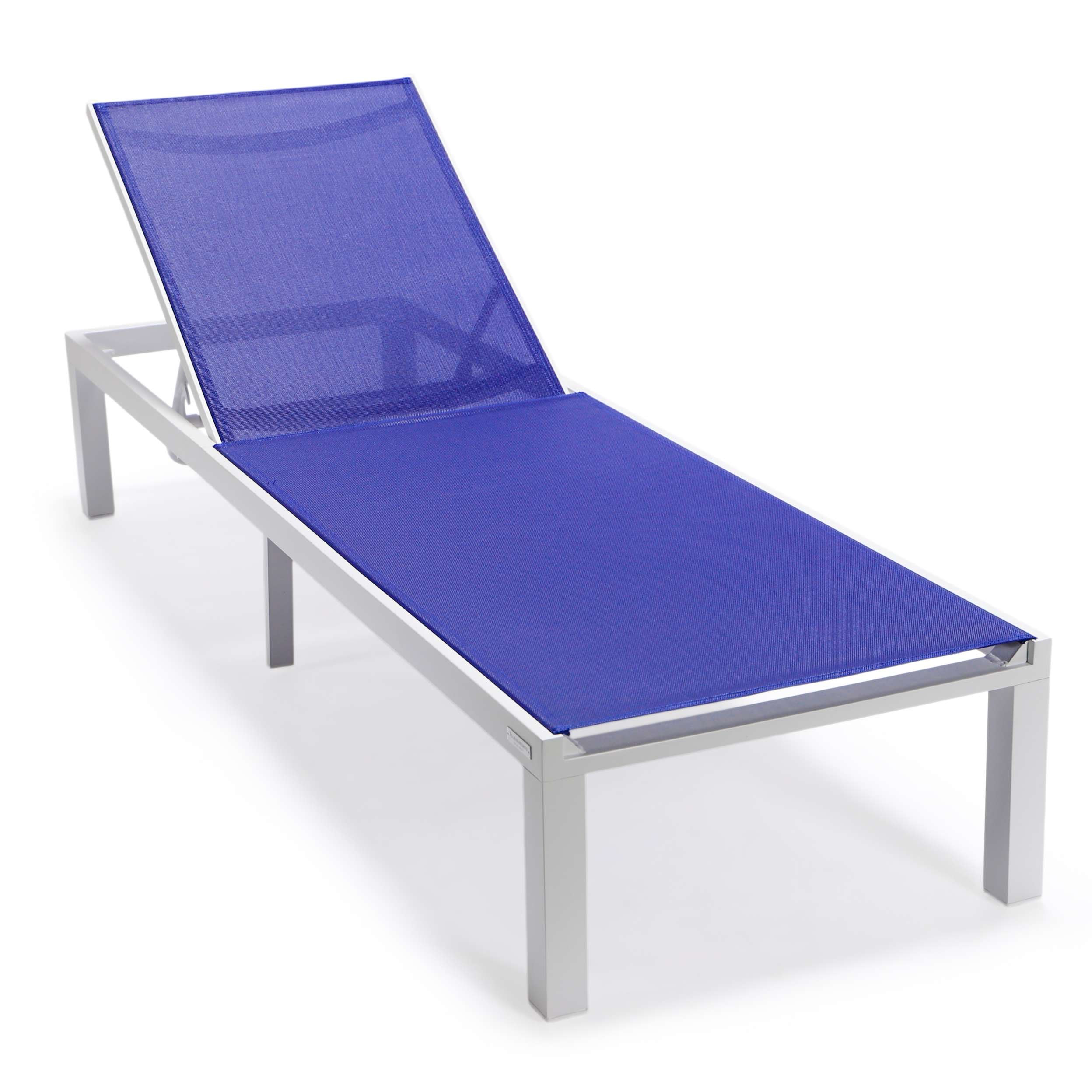 LeisureMod Marlin Modern Aluminum Outdoor Patio Chaise Lounge Chair Set of 2 - MLWCF21-77BL2 - Image 115