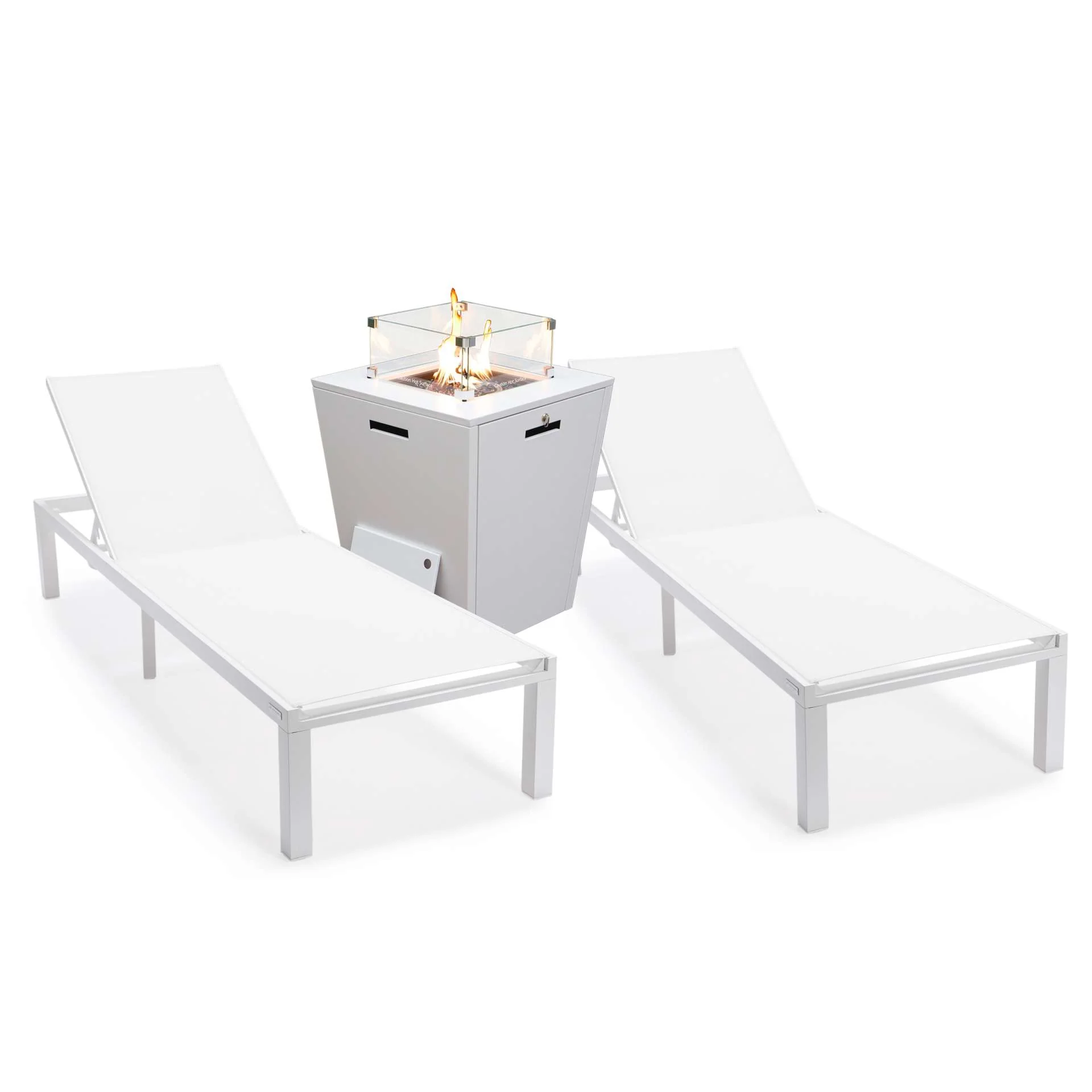 LeisureMod Marlin Modern Aluminum Outdoor Patio Chaise Lounge Chair Set of 2 - MLWCF21-77BL2 - Image 129