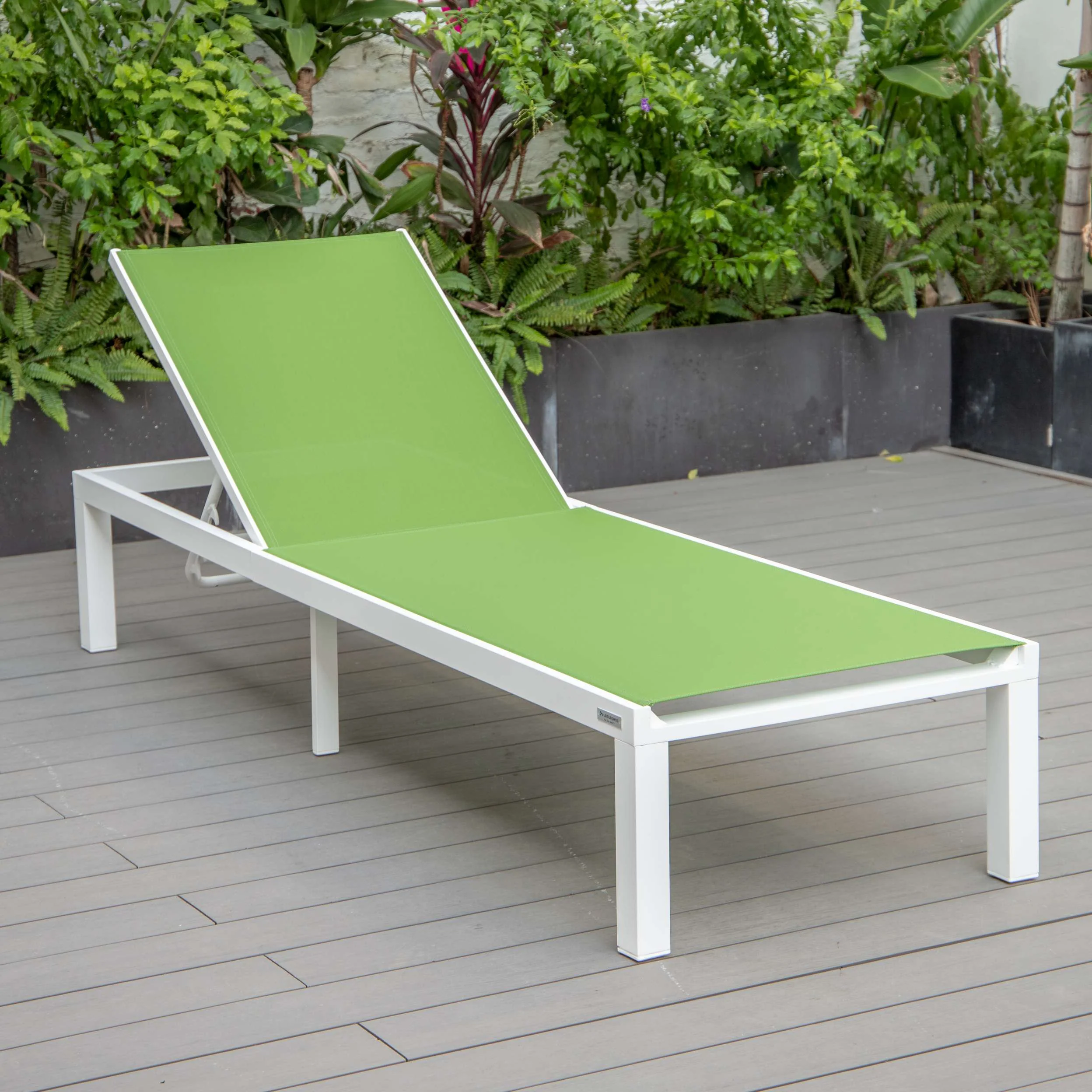 LeisureMod Marlin Modern Aluminum Outdoor Patio Chaise Lounge Chair Set of 2 - MLWCF21-77BL2 - Image 71