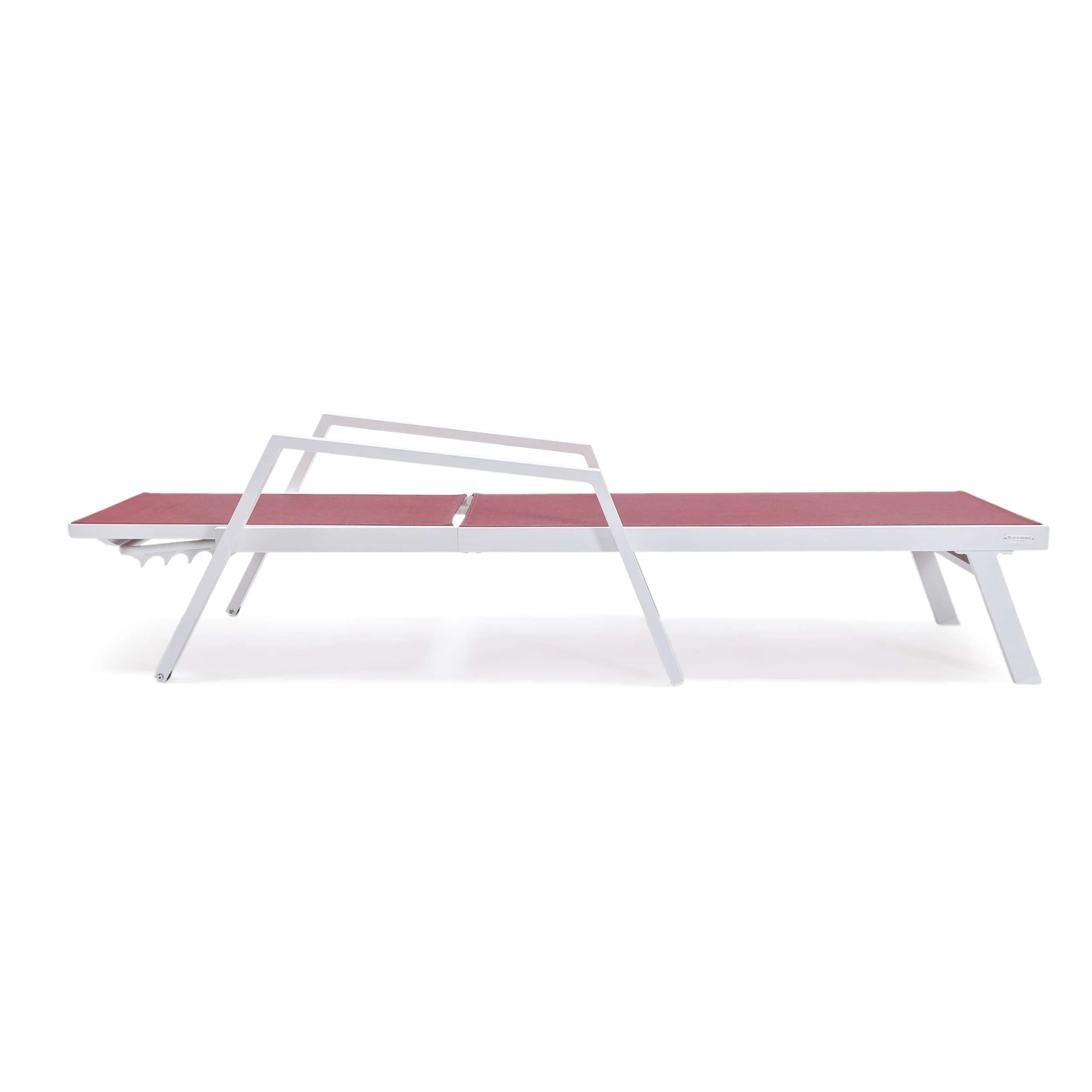 LeisureMod Marlin Modern Aluminum Outdoor Patio Chaise Lounge Chair With Arms Set of 2 - MLAWCF21-77BL2 - Image 28