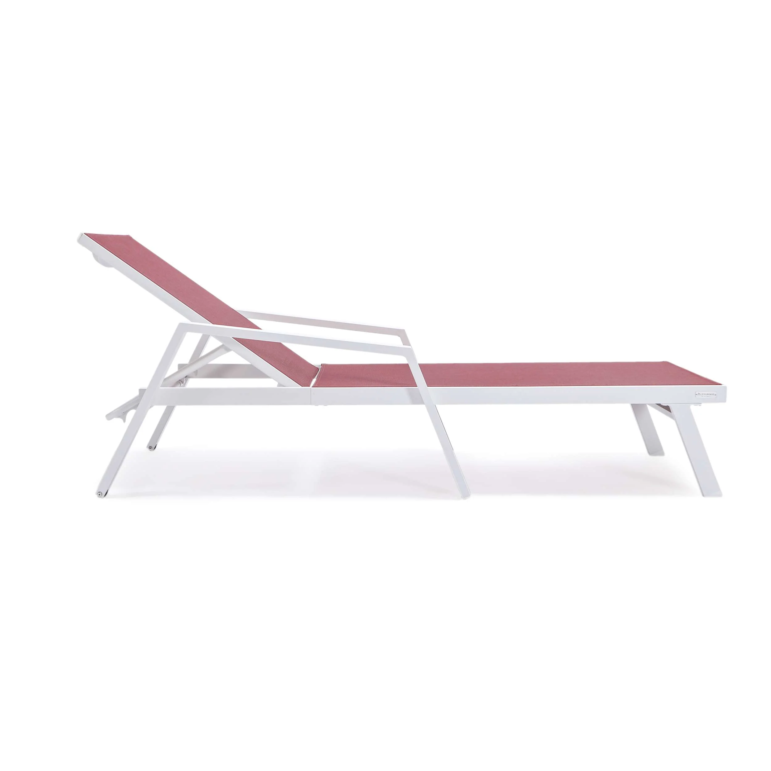 LeisureMod Marlin Modern Aluminum Outdoor Patio Chaise Lounge Chair With Arms Set of 2 - MLAWCF21-77BL2 - Image 29