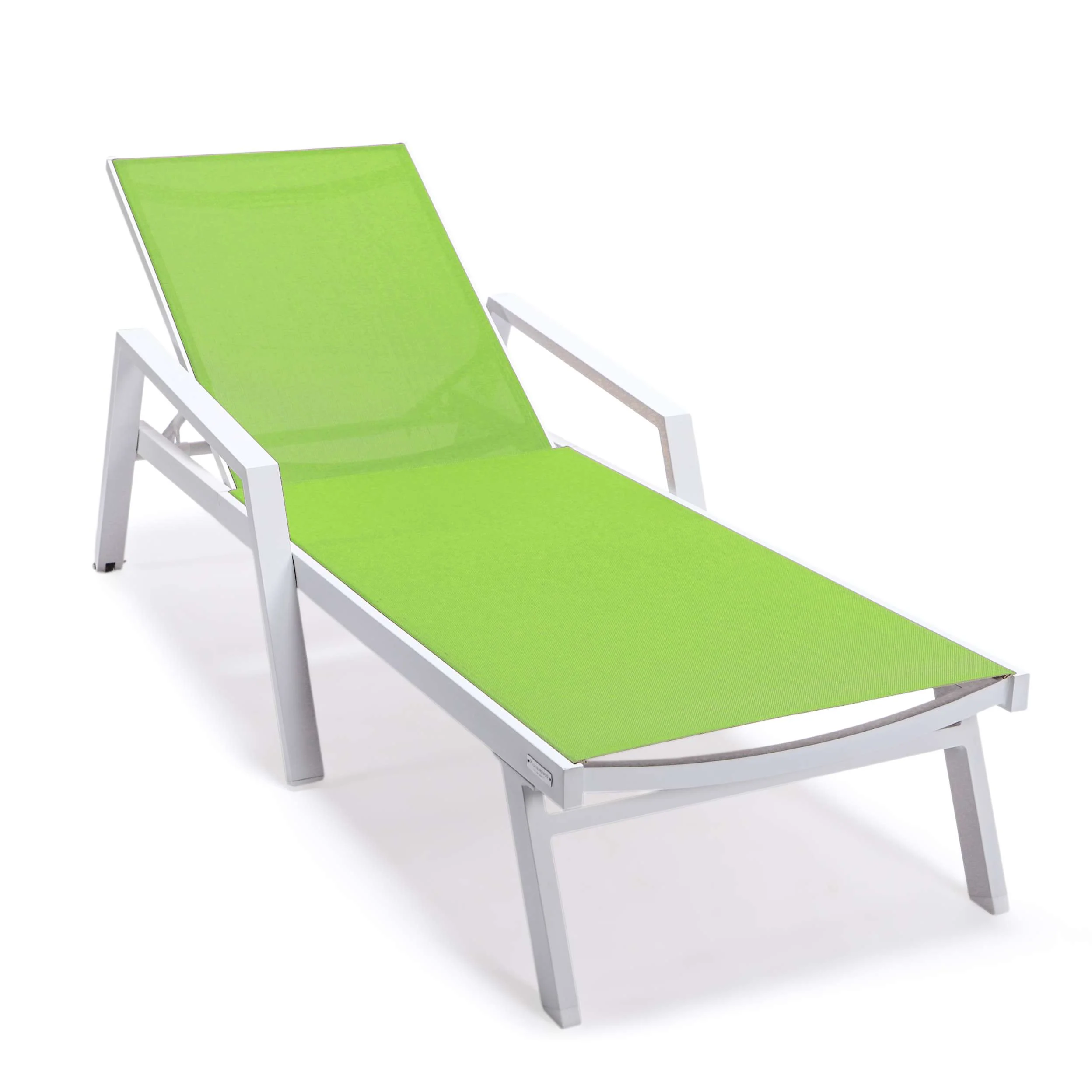 LeisureMod Marlin Modern Aluminum Outdoor Patio Chaise Lounge Chair With Arms Set of 2 - MLAWCF21-77BL2 - Image 71