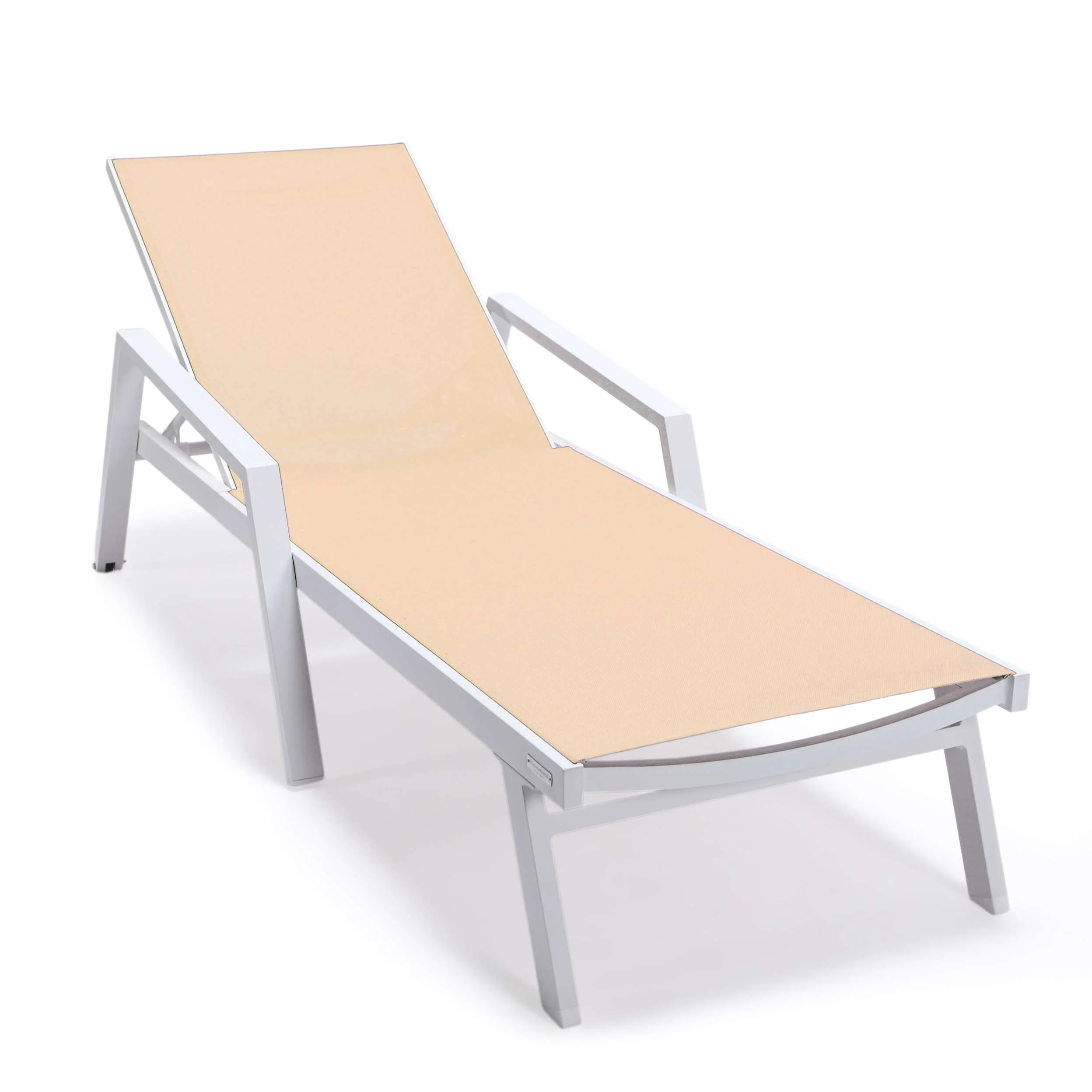 LeisureMod Marlin Modern Aluminum Outdoor Patio Chaise Lounge Chair With Arms Set of 2 - MLAWCF21-77BL2 - Image 94