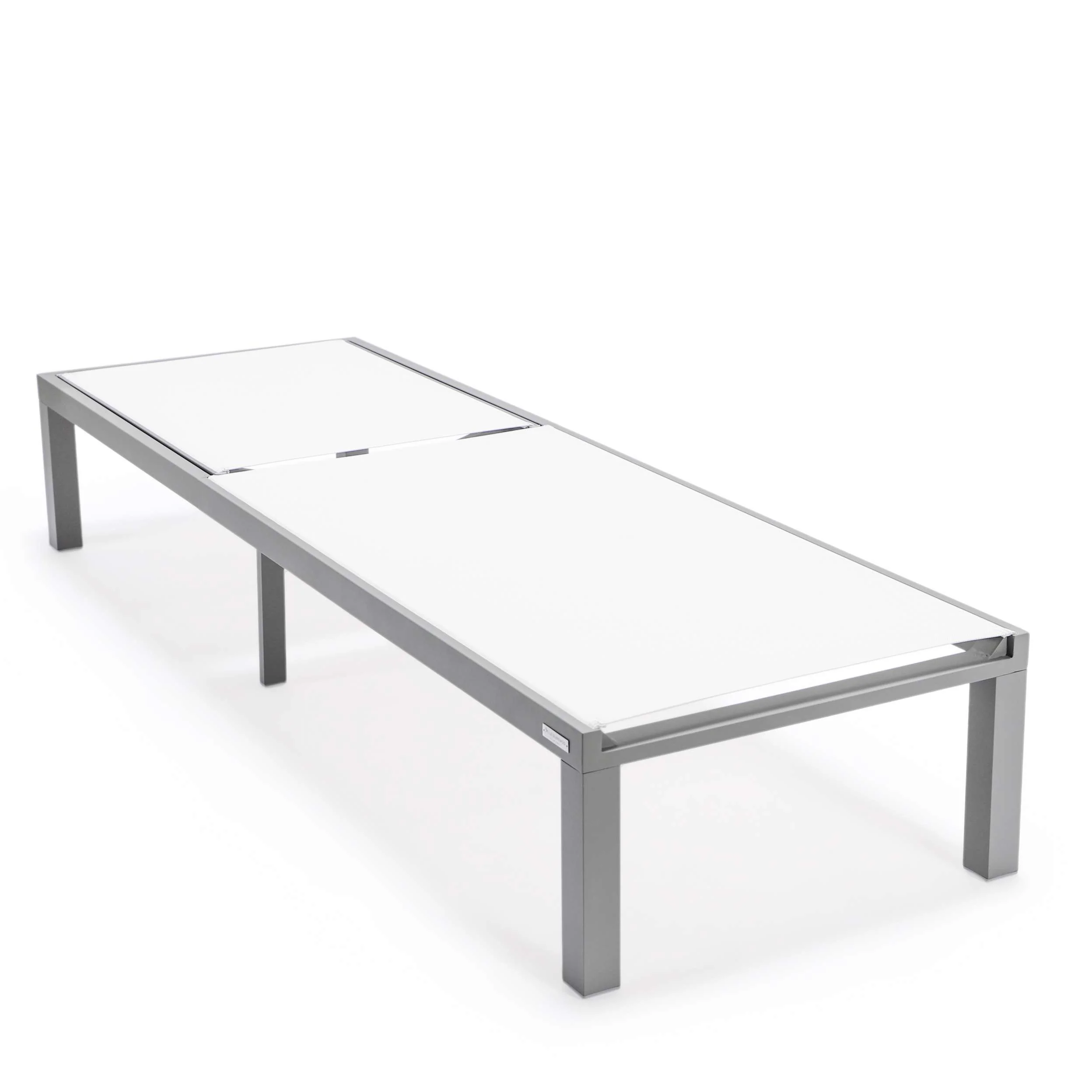LeisureMod Marlin Modern Grey Aluminum Outdoor Patio Chaise Lounge Chair - MLGRCF21-77BL - Image 146