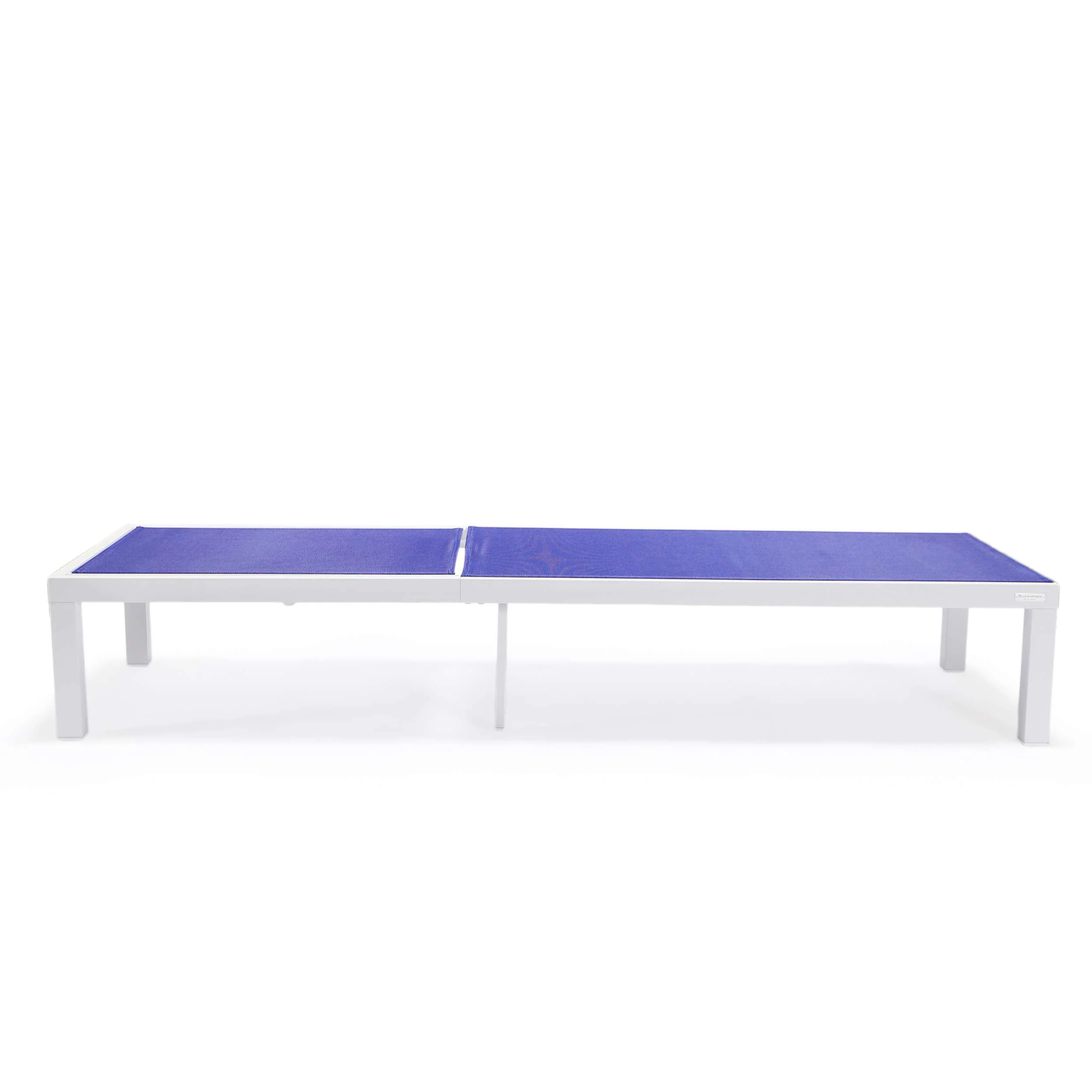 LeisureMod Marlin Modern White Aluminum Outdoor Patio Chaise Lounge Chair - MLWCF21-77BL - Image 108