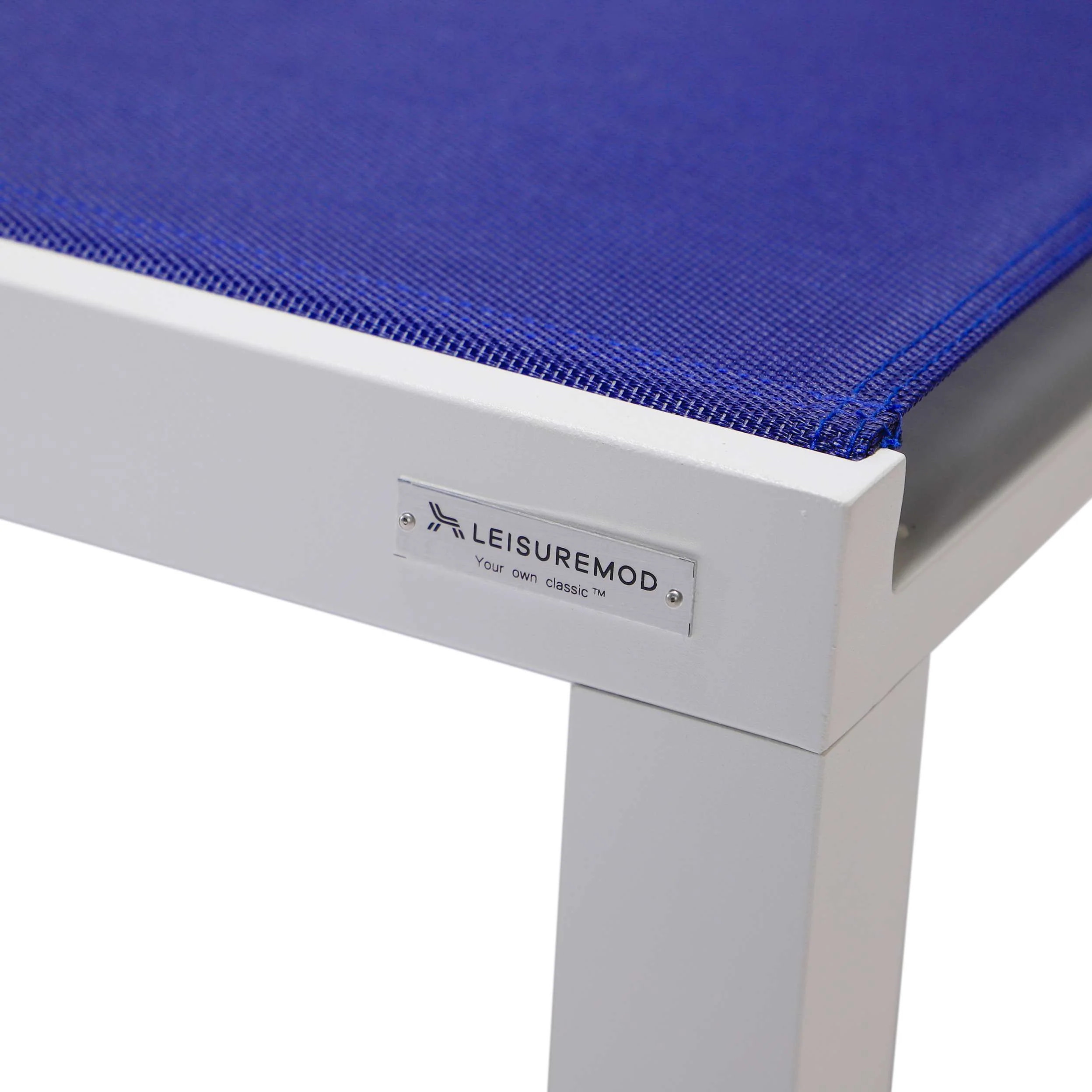 LeisureMod Marlin Modern White Aluminum Outdoor Patio Chaise Lounge Chair - MLWCF21-77BL - Image 113
