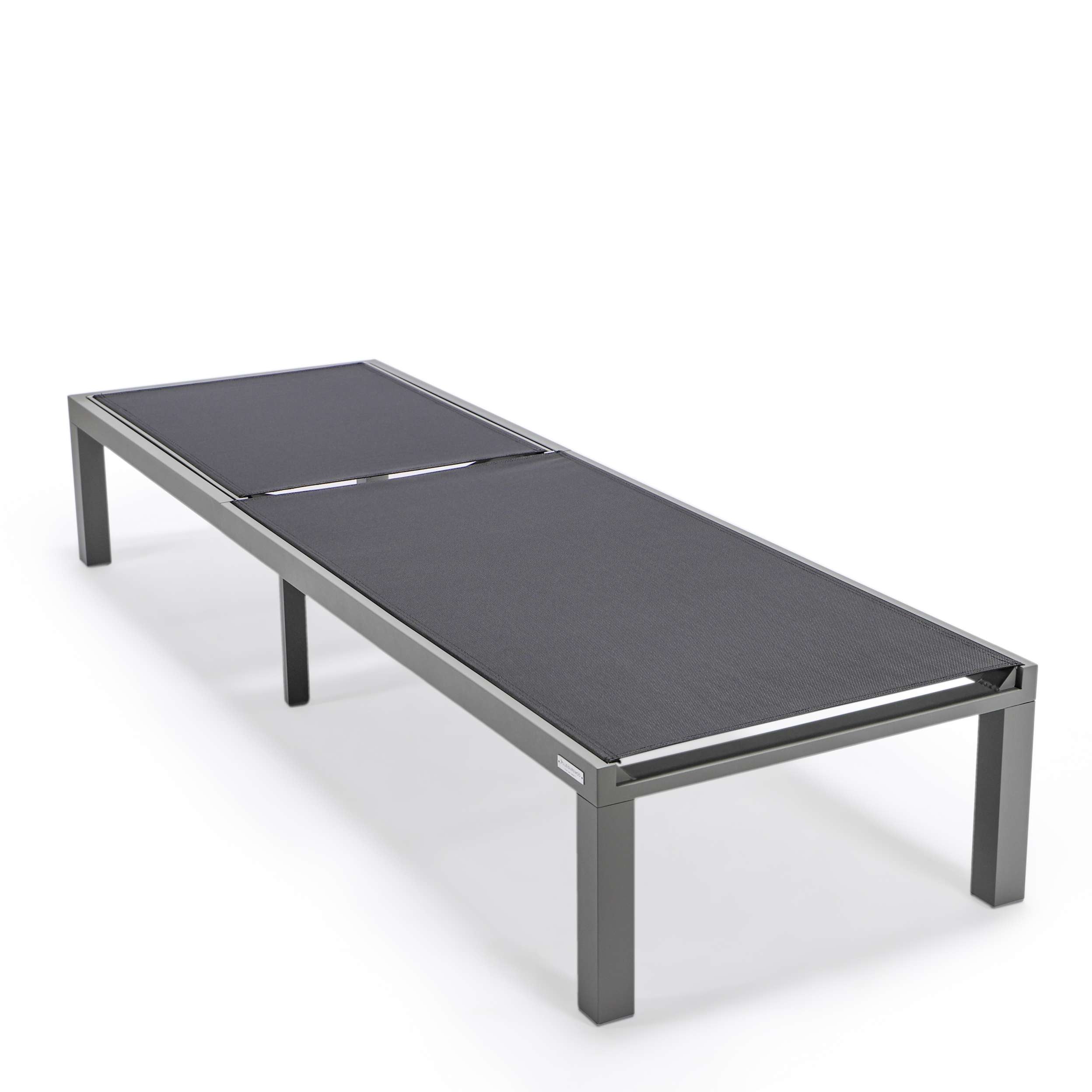 LeisureMod Marlin Patio Chaise Lounge Chair With Grey Aluminum Frame, Set of 2 - Image 11