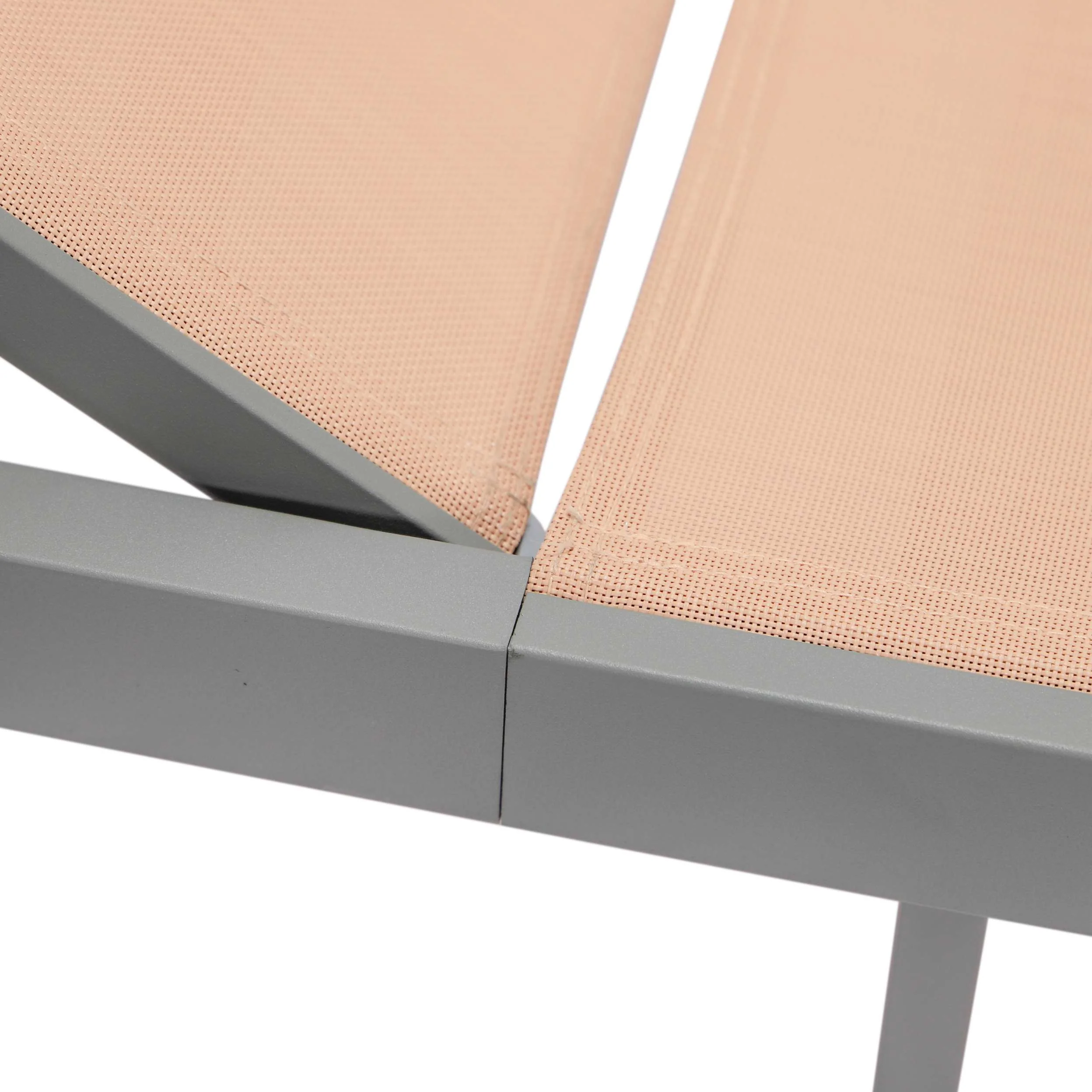 LeisureMod Marlin Patio Chaise Lounge Chair With Grey Aluminum Frame, Set of 2 - Image 130