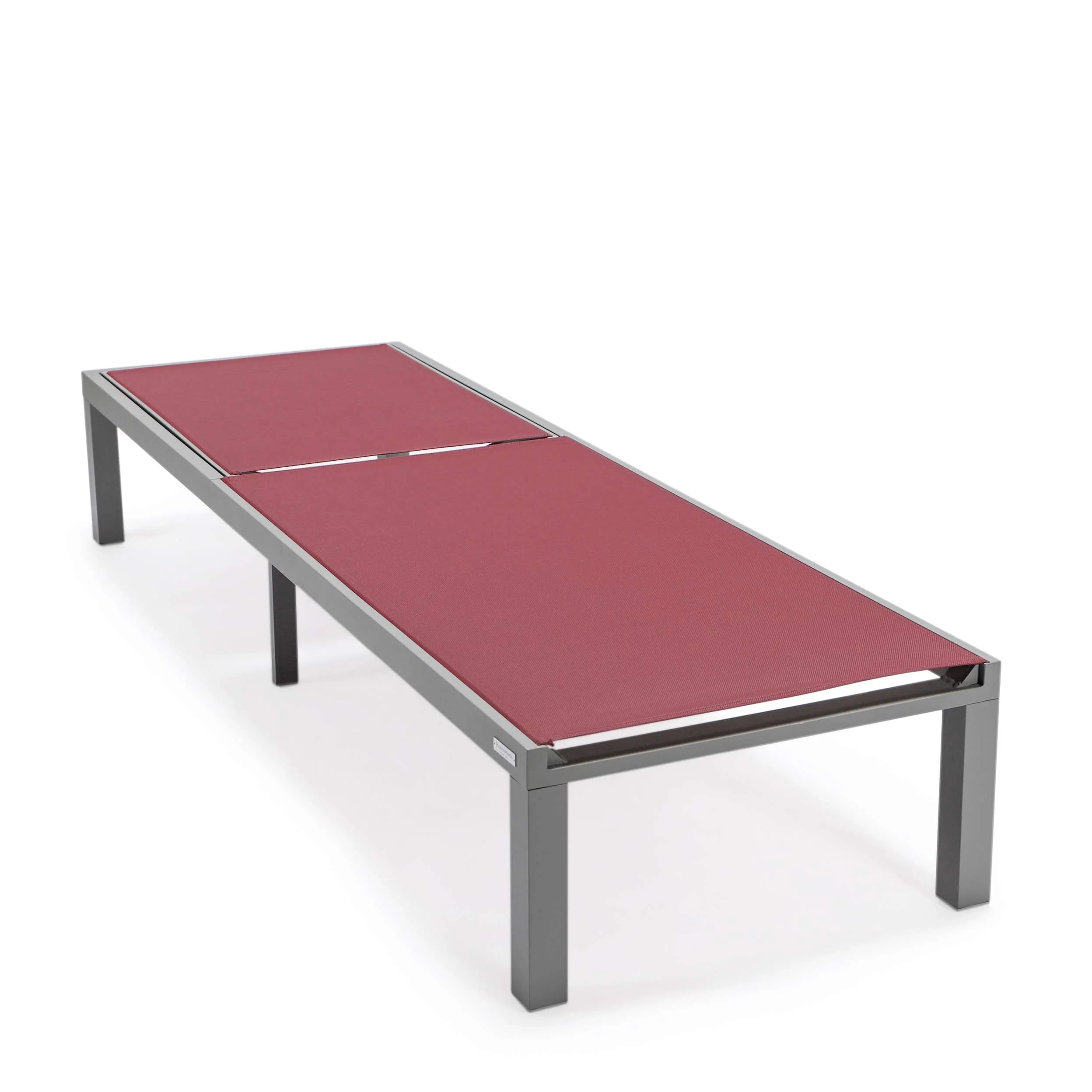 LeisureMod Marlin Patio Chaise Lounge Chair With Grey Aluminum Frame, Set of 2 - Image 45
