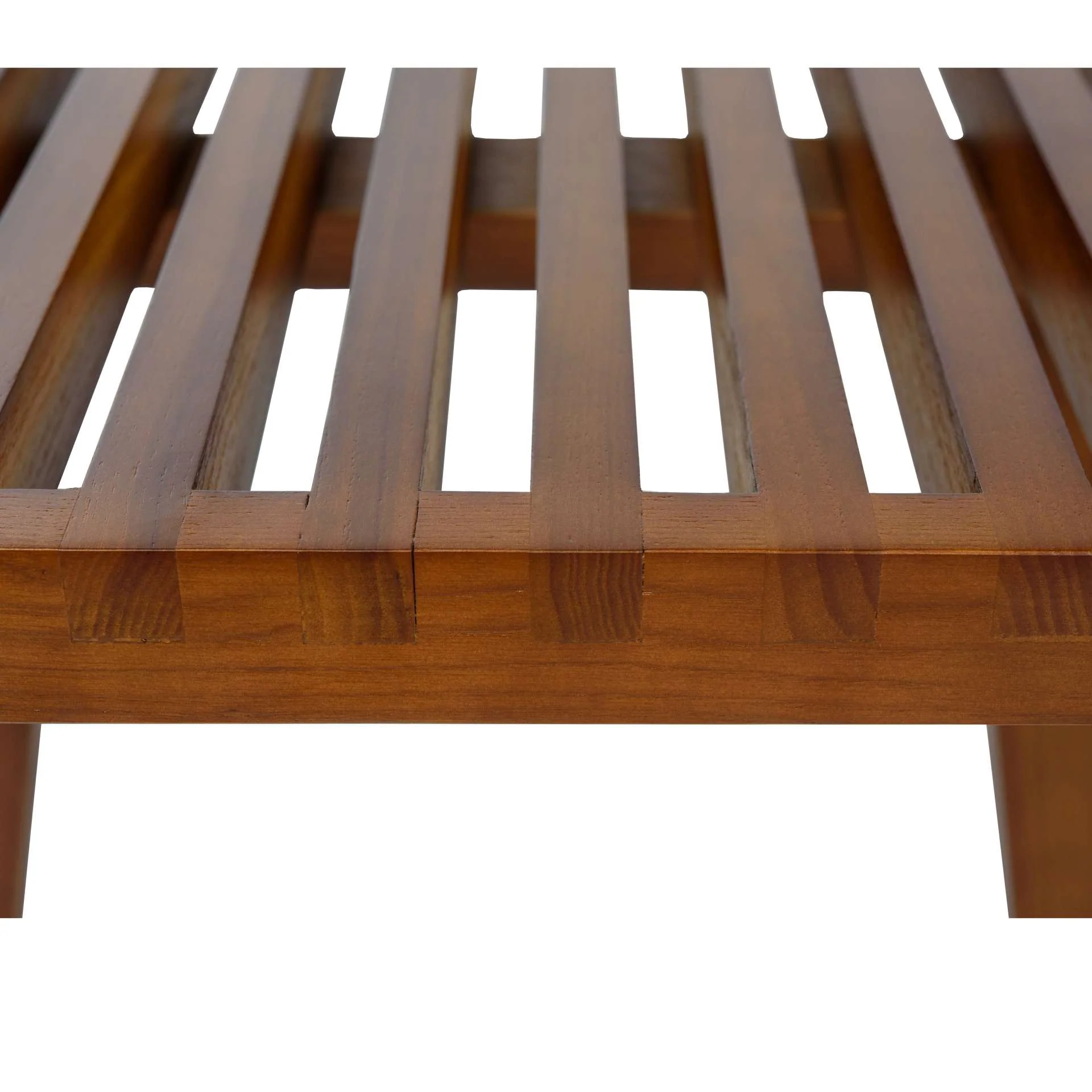 LeisureMod Mid-Century Inwood Platform Bench - 4 Feet - Image 4