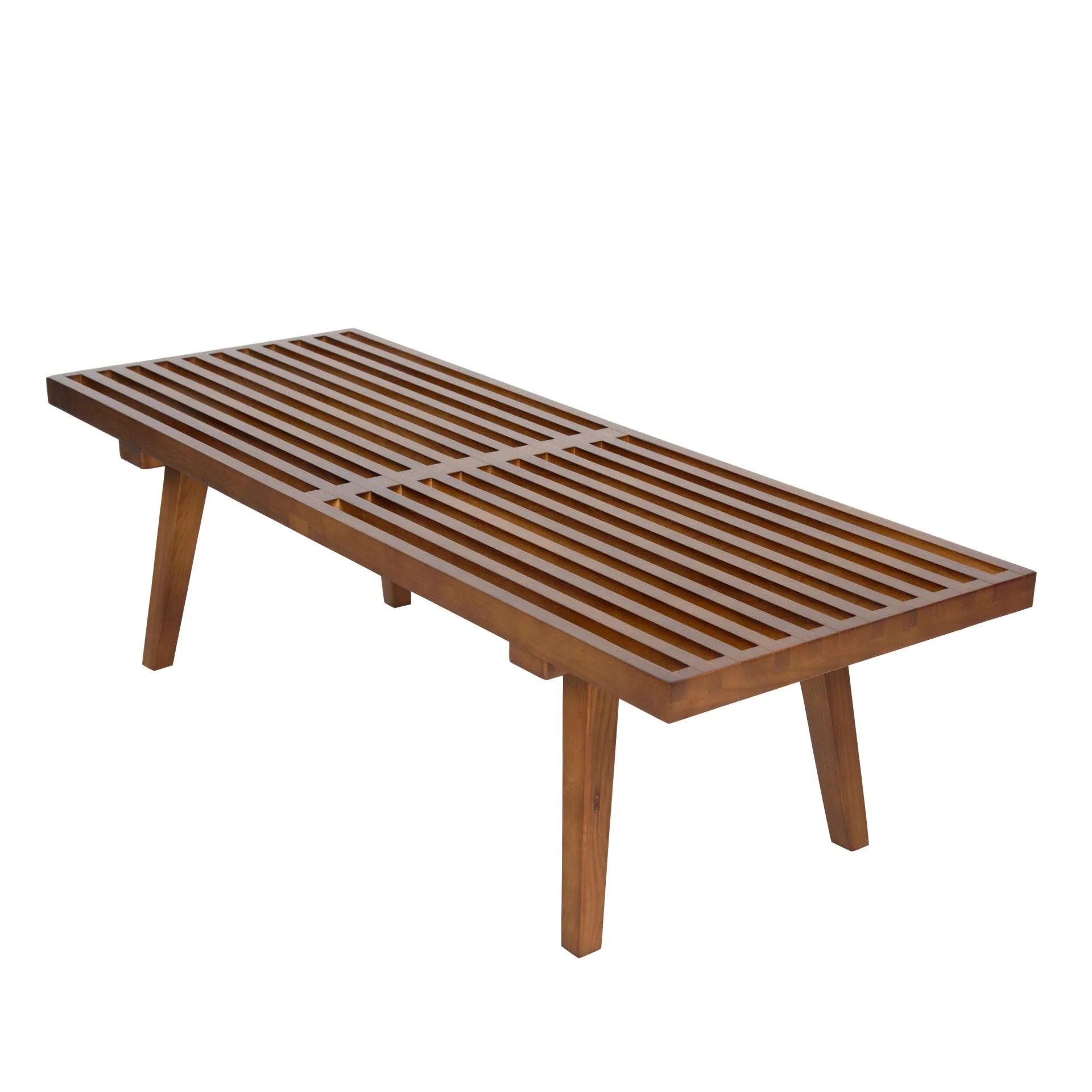 LeisureMod Mid-Century Inwood Platform Bench - 4 Feet - Image 6