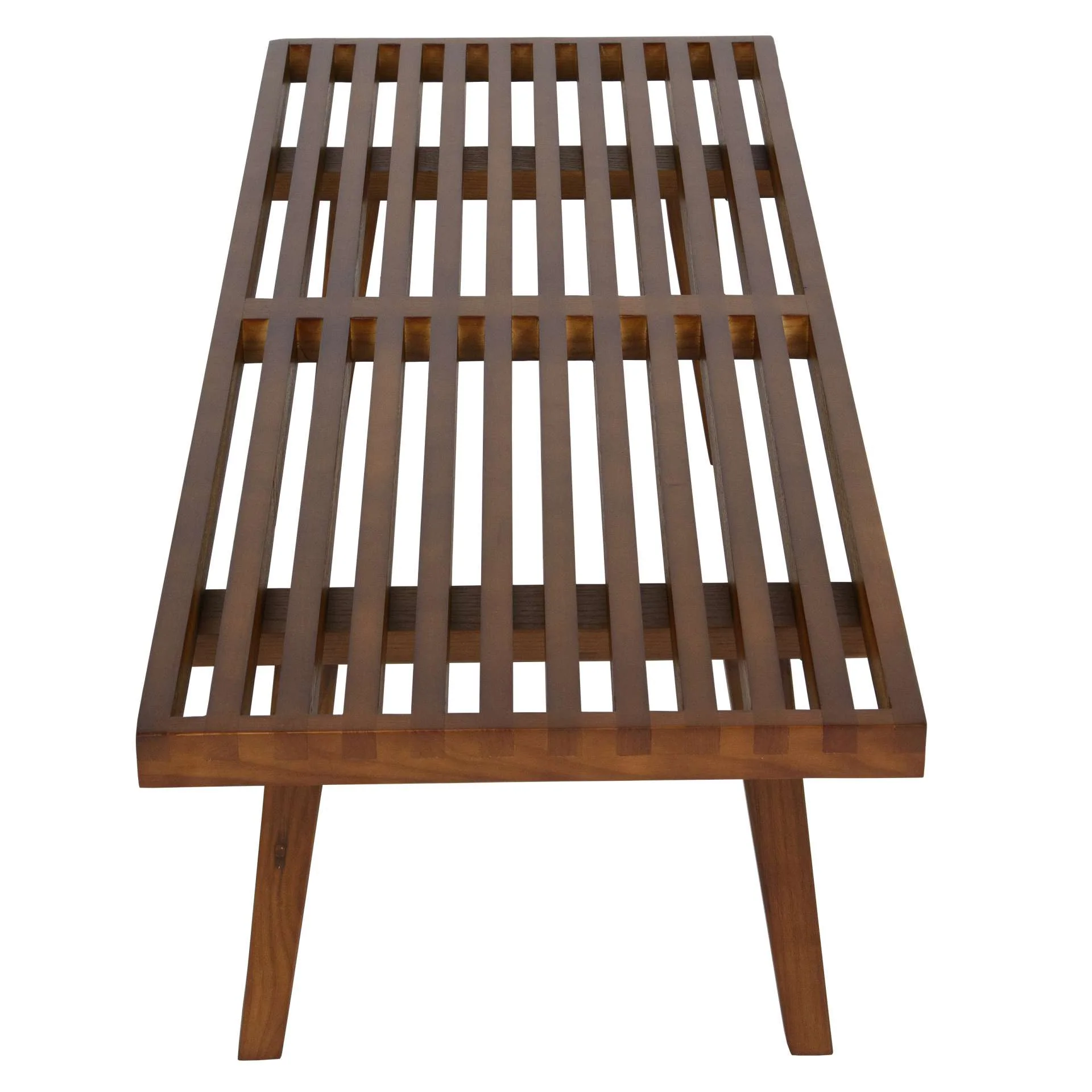 LeisureMod Mid-Century Inwood Platform Bench - 4 Feet - Image 7