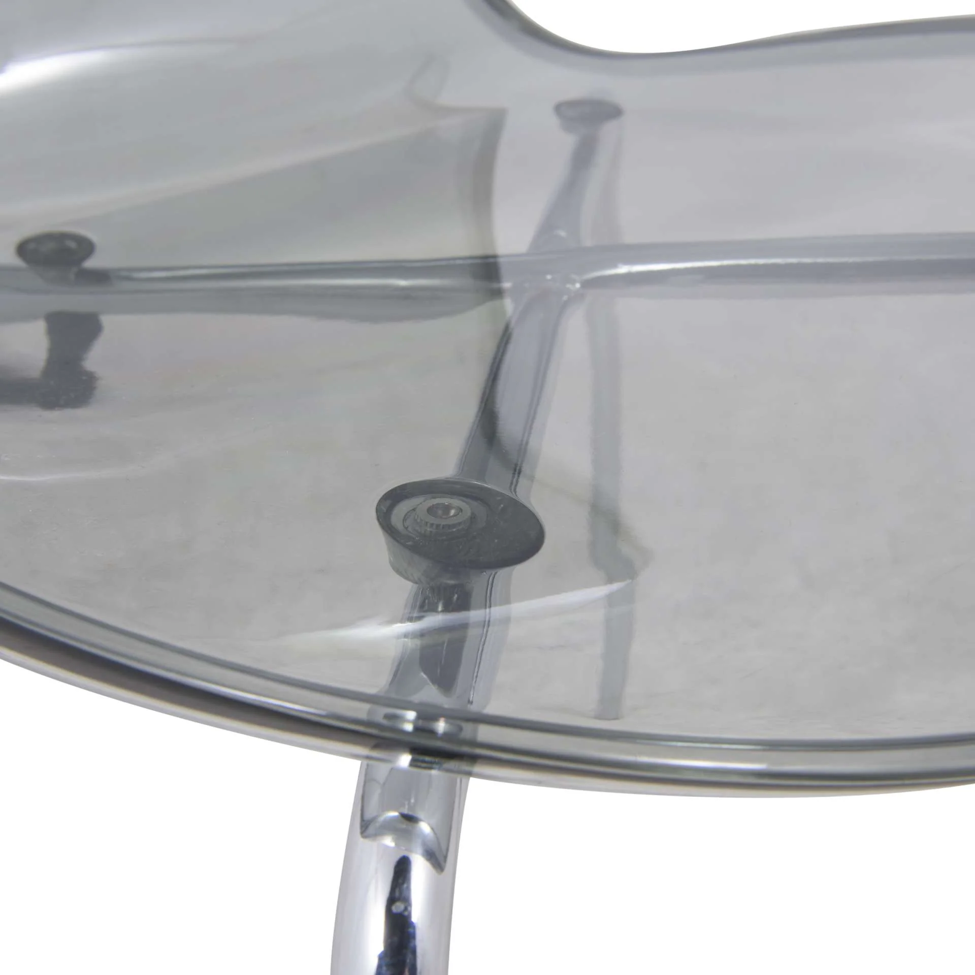 LeisureMod Modern Oyster Transparent Side Chair - OC17TBL - Image 7
