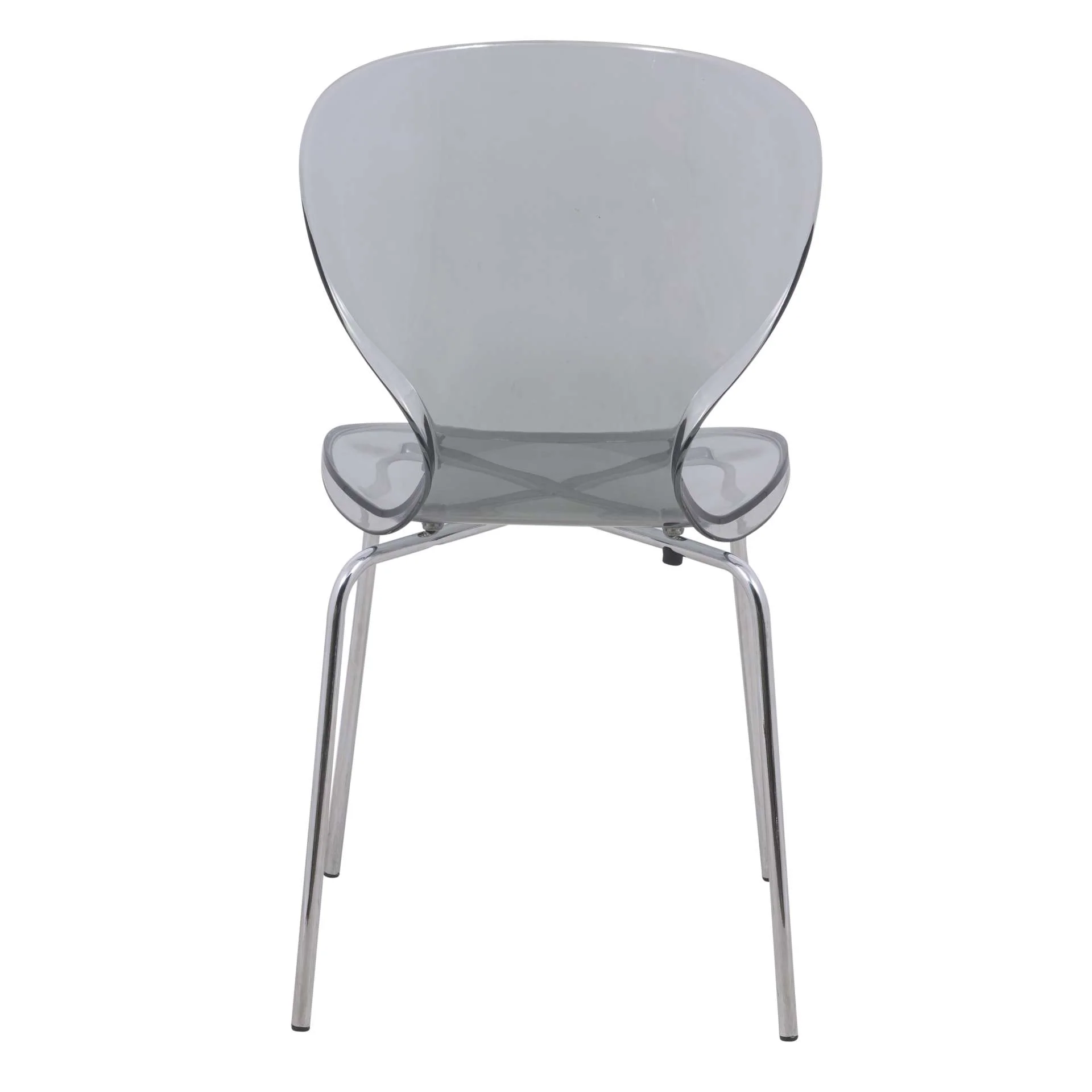 LeisureMod Modern Oyster Transparent Side Chair - OC17TBL - Image 8