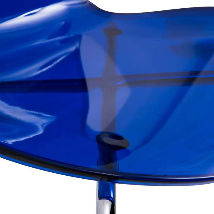 LeisureMod Modern Oyster Transparent Side Chair - OC17TBU - Image 5