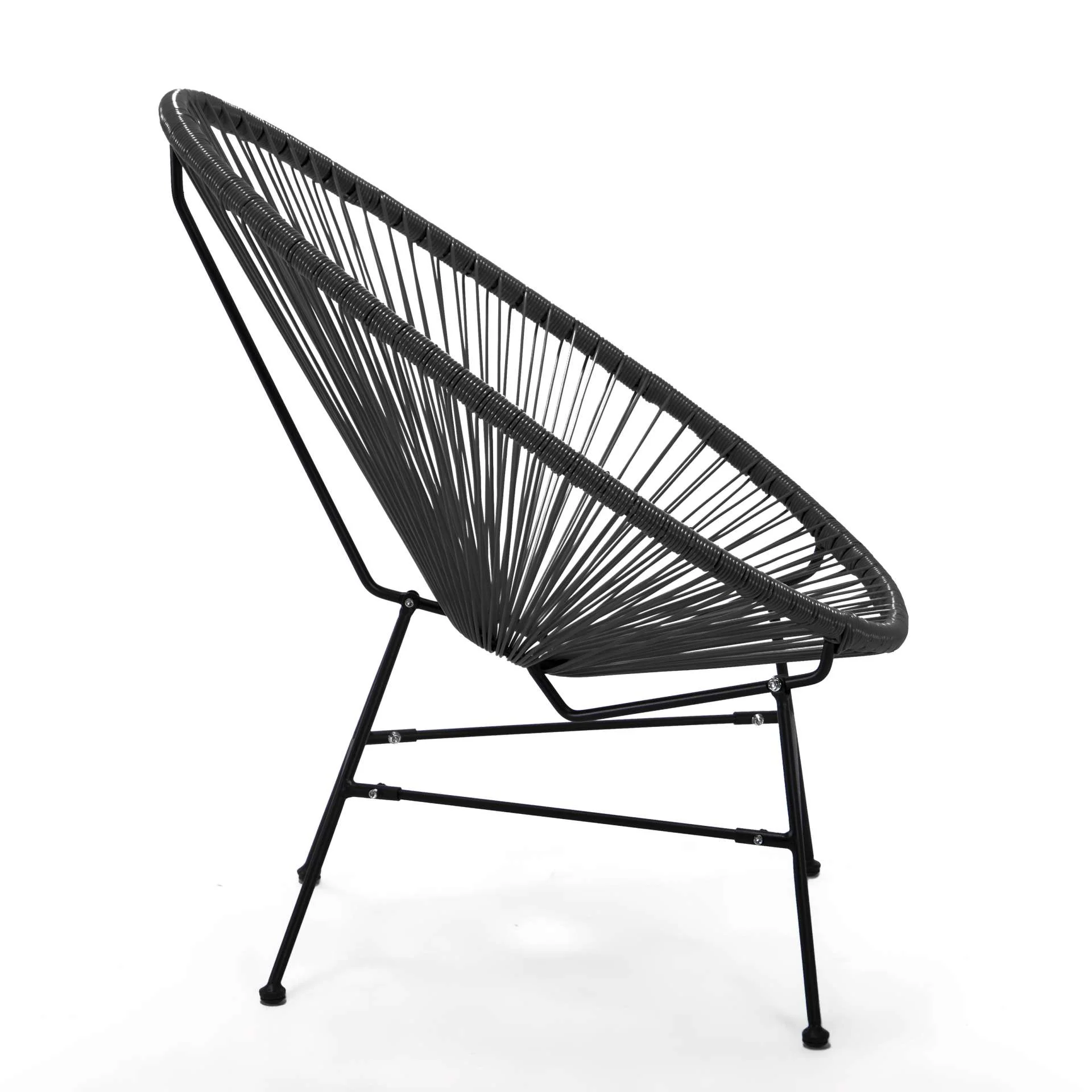 LeisureMod Montara 3 Piece Outdoor Lounge Patio Chair With Glass Top Table - Image 11