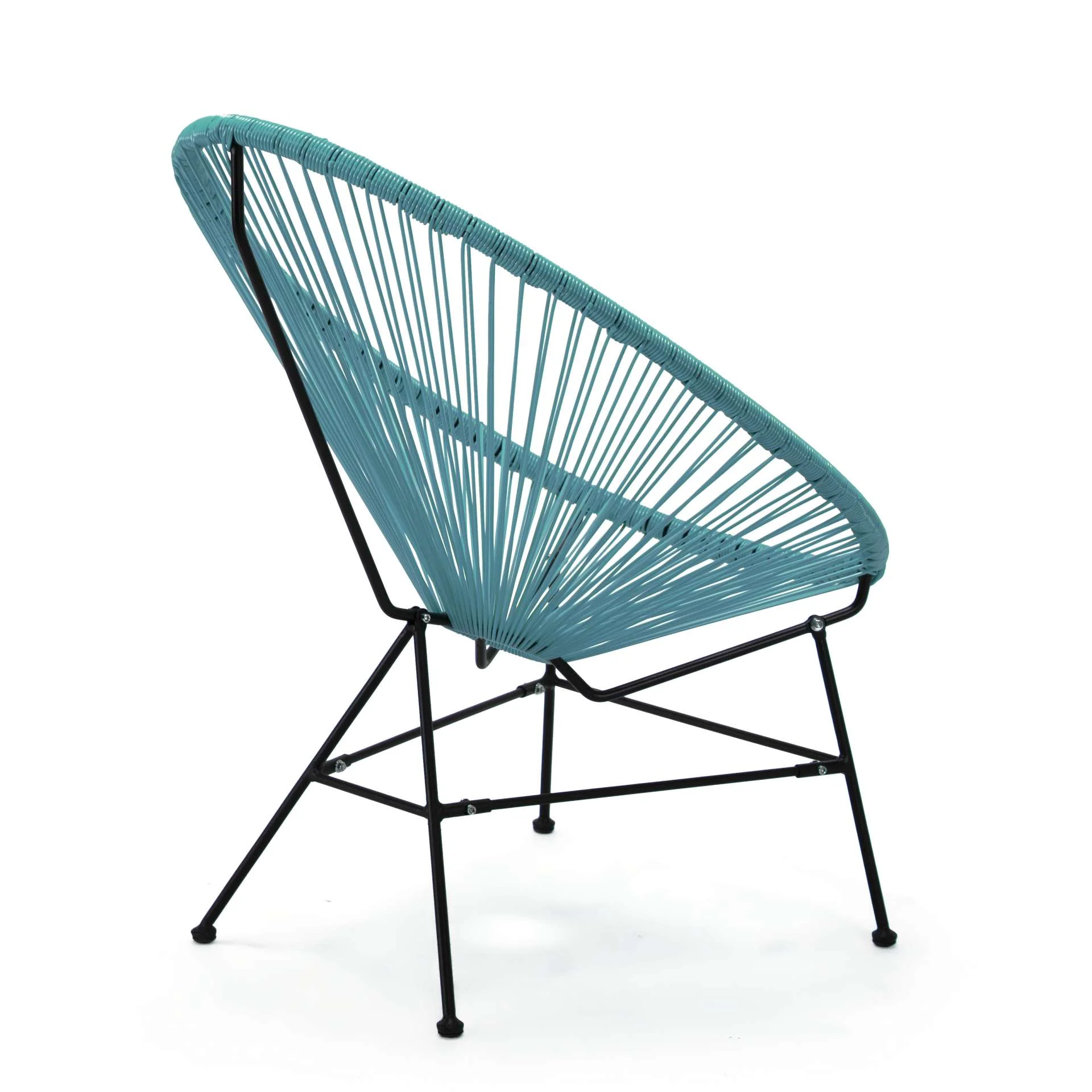 LeisureMod Montara 3 Piece Outdoor Lounge Patio Chair With Glass Top Table - Image 23