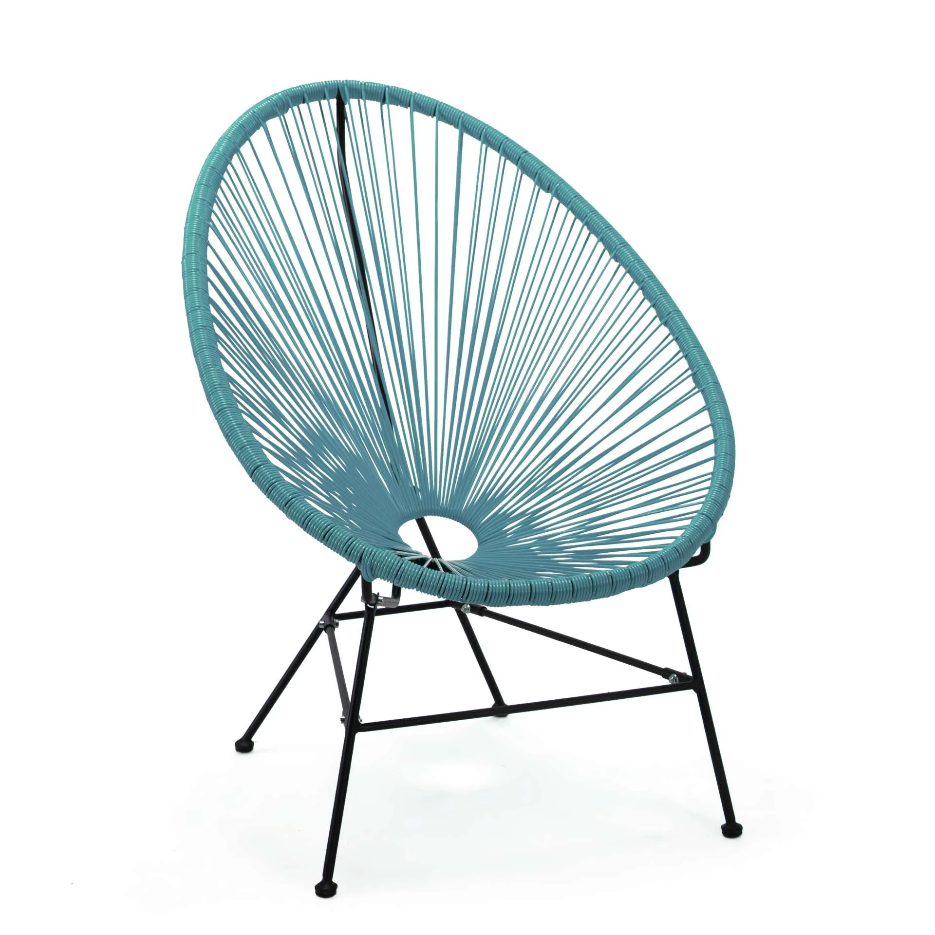 LeisureMod Montara 3 Piece Outdoor Lounge Patio Chair With Glass Top Table - Image 25