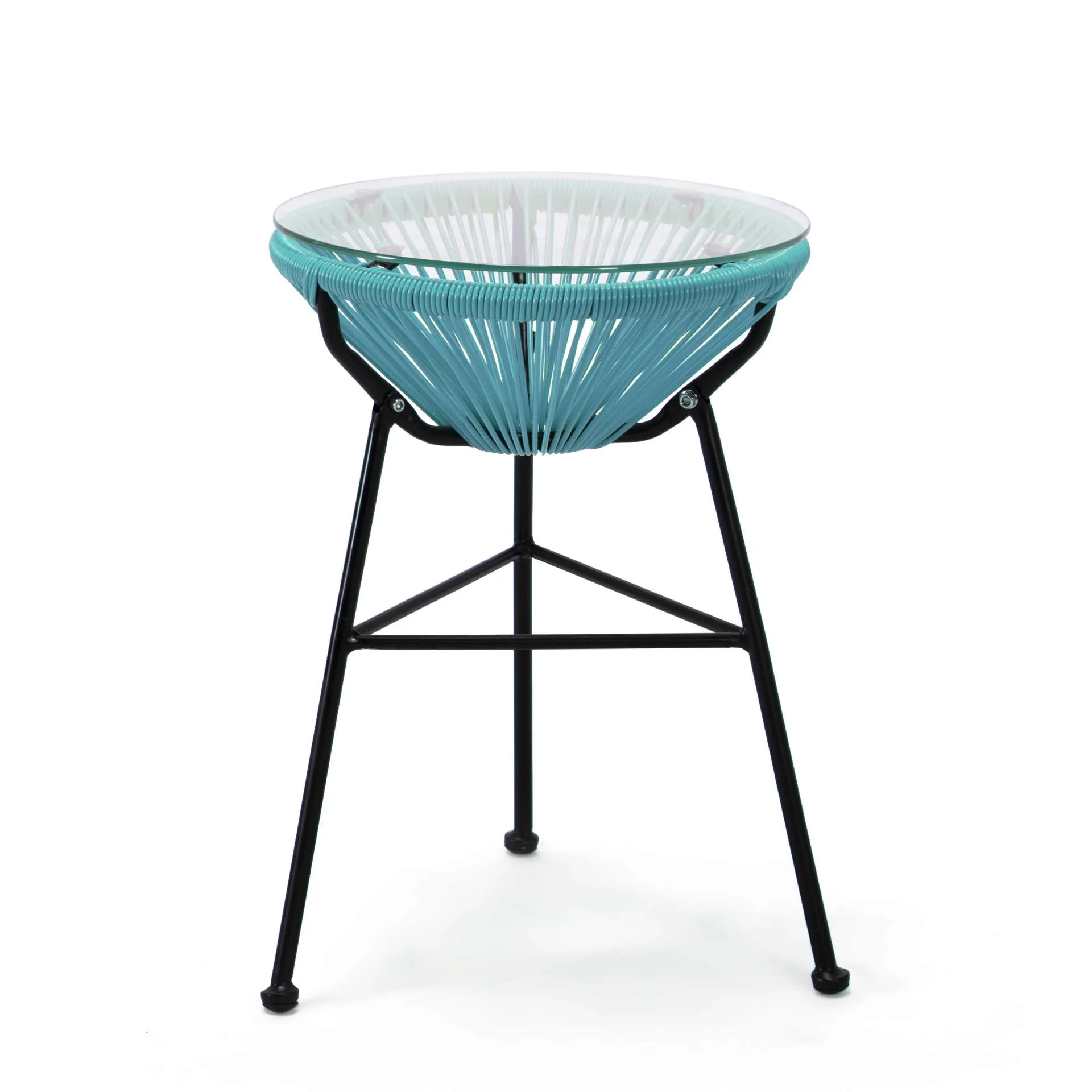 LeisureMod Montara 3 Piece Outdoor Lounge Patio Chair With Glass Top Table - Image 30