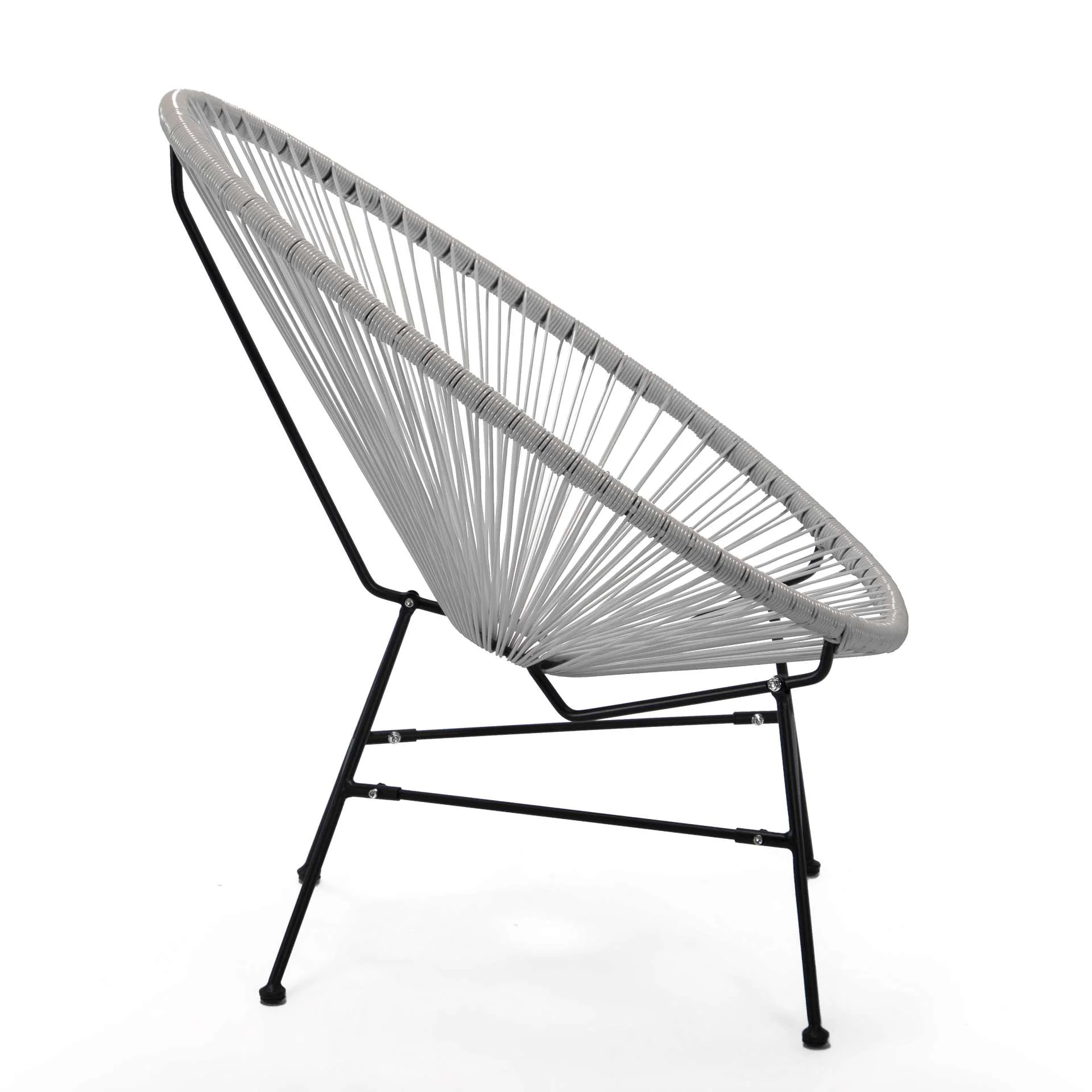 LeisureMod Montara 3 Piece Outdoor Lounge Patio Chair With Glass Top Table - Image 38