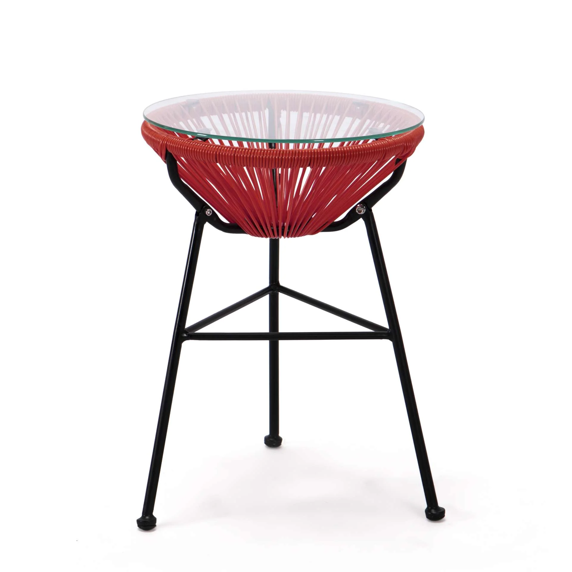 LeisureMod Montara 3 Piece Outdoor Lounge Patio Chair With Glass Top Table - Image 74