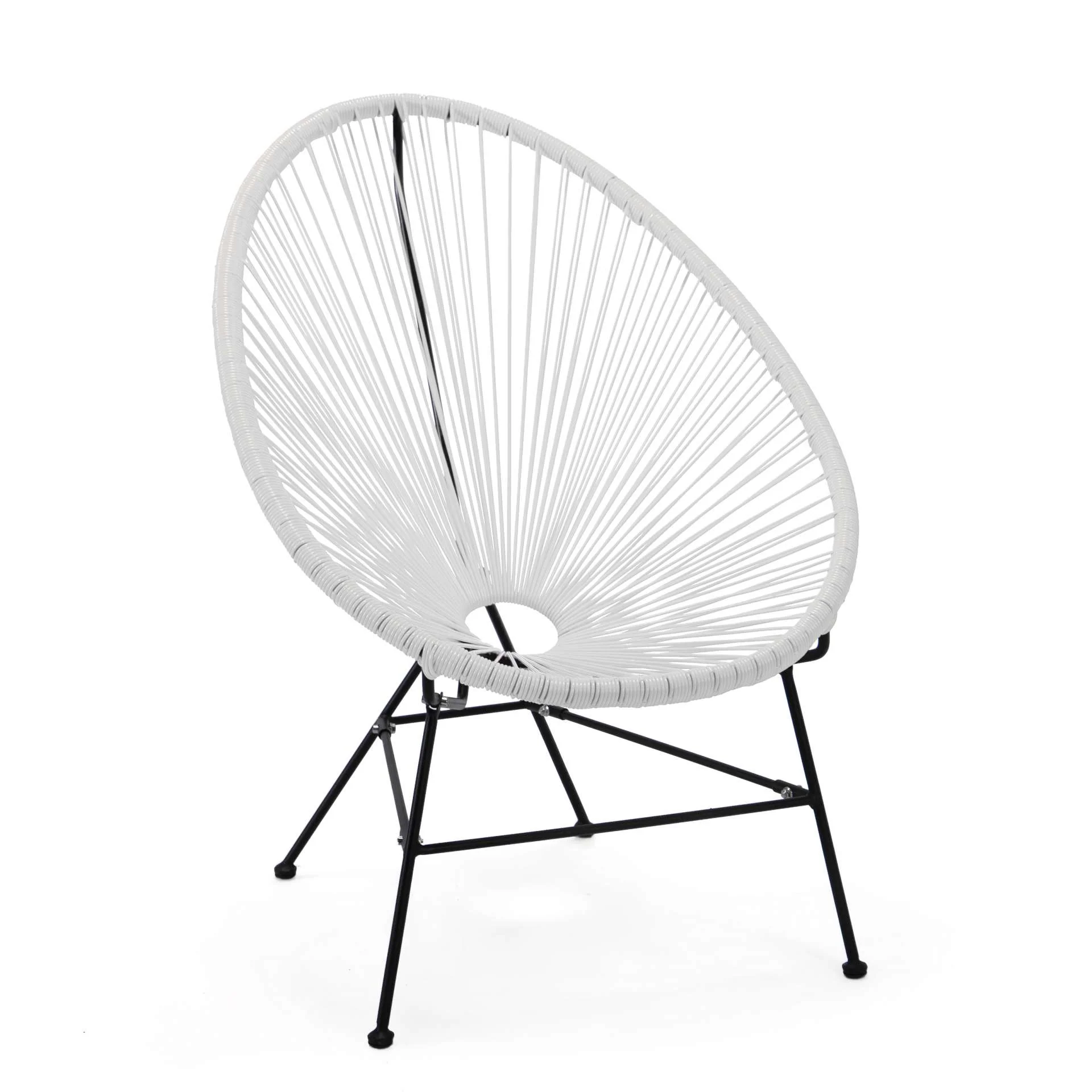 LeisureMod Montara 3 Piece Outdoor Lounge Patio Chair With Glass Top Table - Image 83