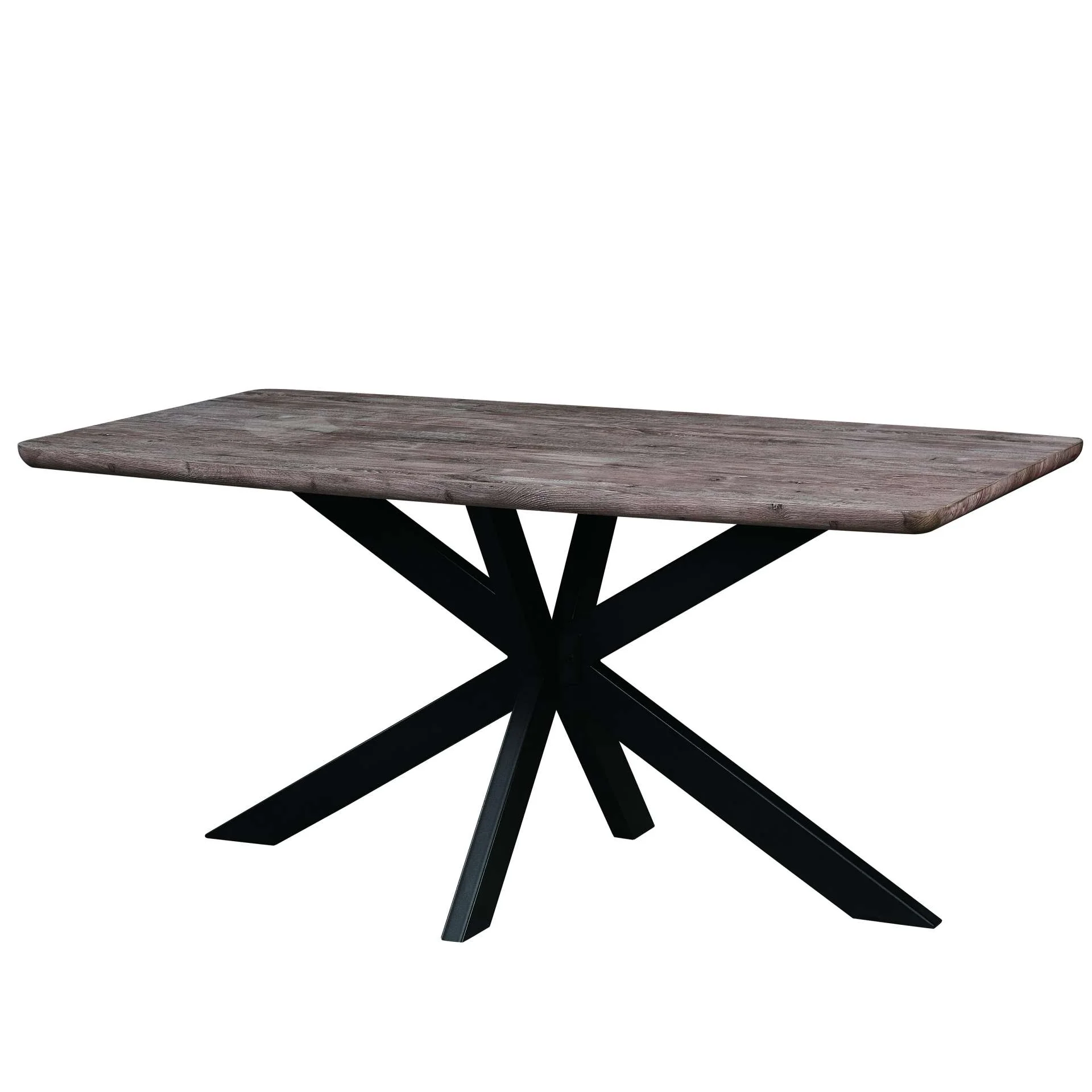 LeisureMod Ravenna 63" Rectangular Wood Dining Table With Modern Metal Base - Image 17