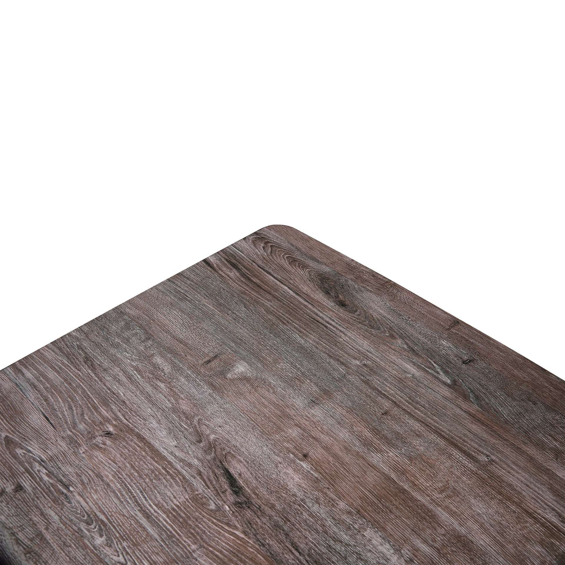 LeisureMod Ravenna 63" Rectangular Wood Dining Table With Modern Metal Base - Image 18
