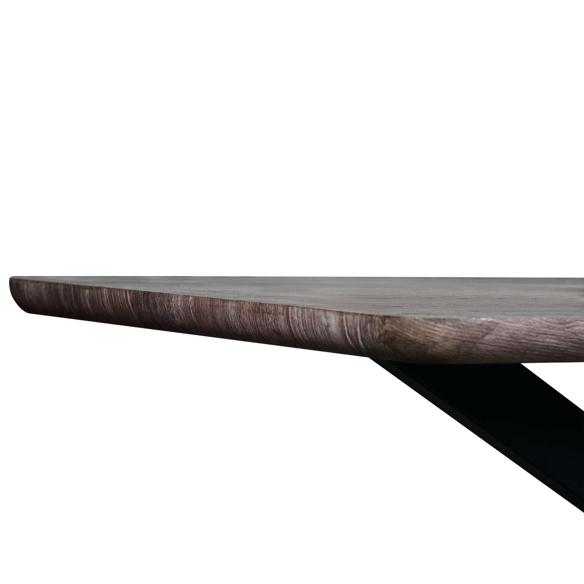 LeisureMod Ravenna 63" Rectangular Wood Dining Table With Modern Metal Base - Image 19