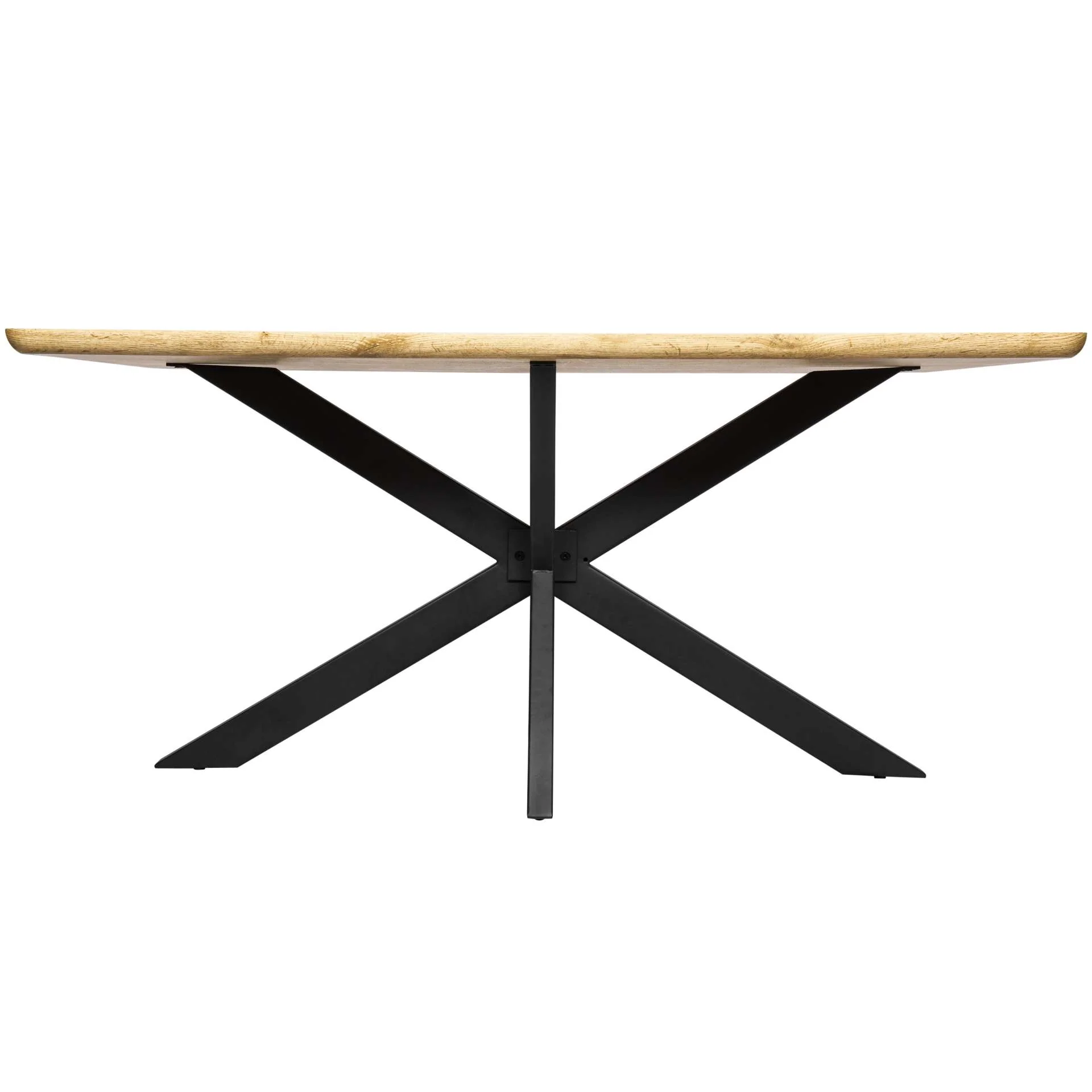 LeisureMod Ravenna 63" Rectangular Wood Dining Table With Modern Metal Base - Image 25
