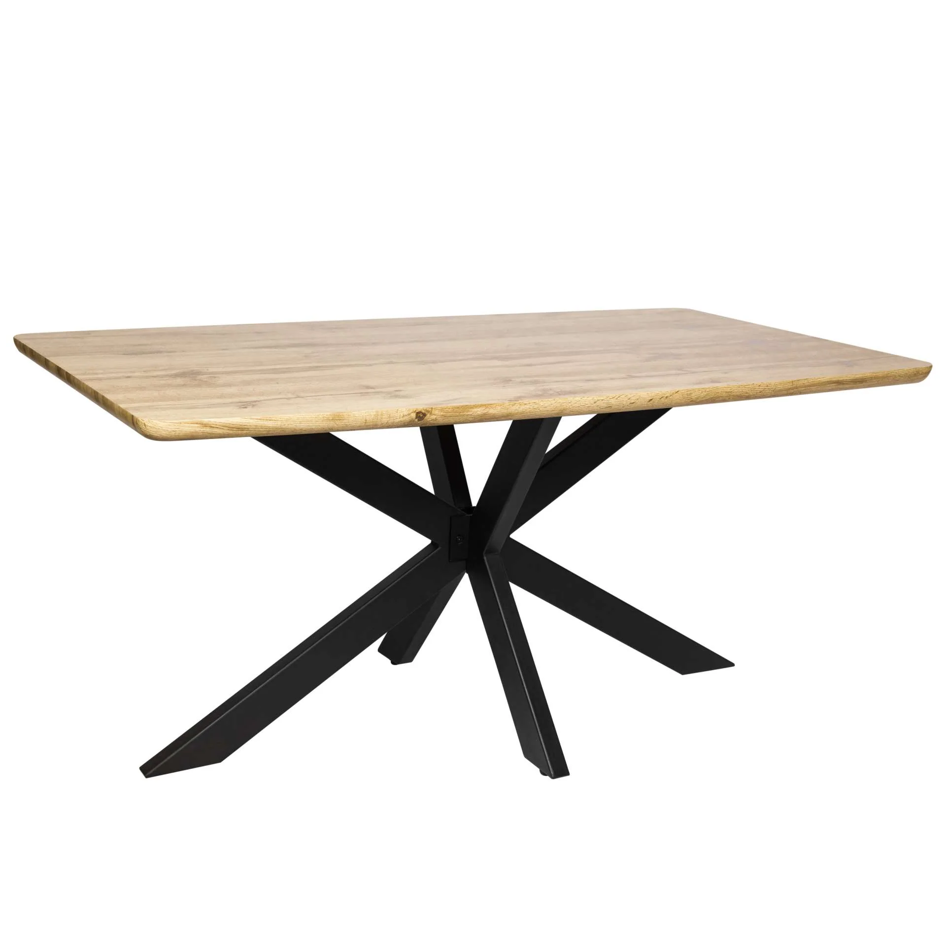 LeisureMod Ravenna 63" Rectangular Wood Dining Table With Modern Metal Base - Image 30